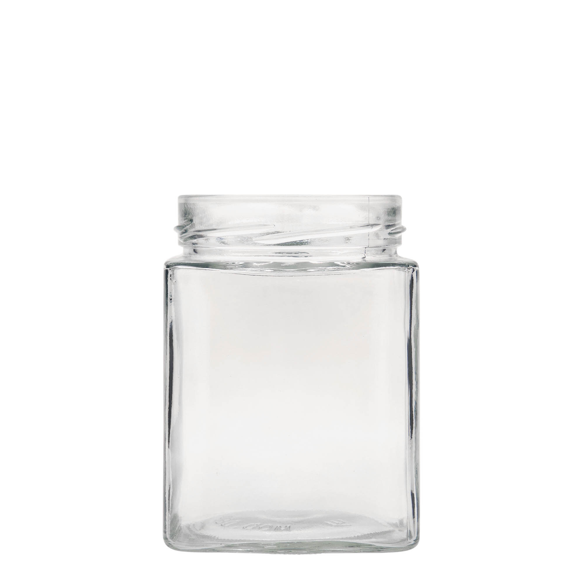 580 ml fyrkantigt glas 'Ikarus', öppning: Deep-Twist-Off (DTO 82)