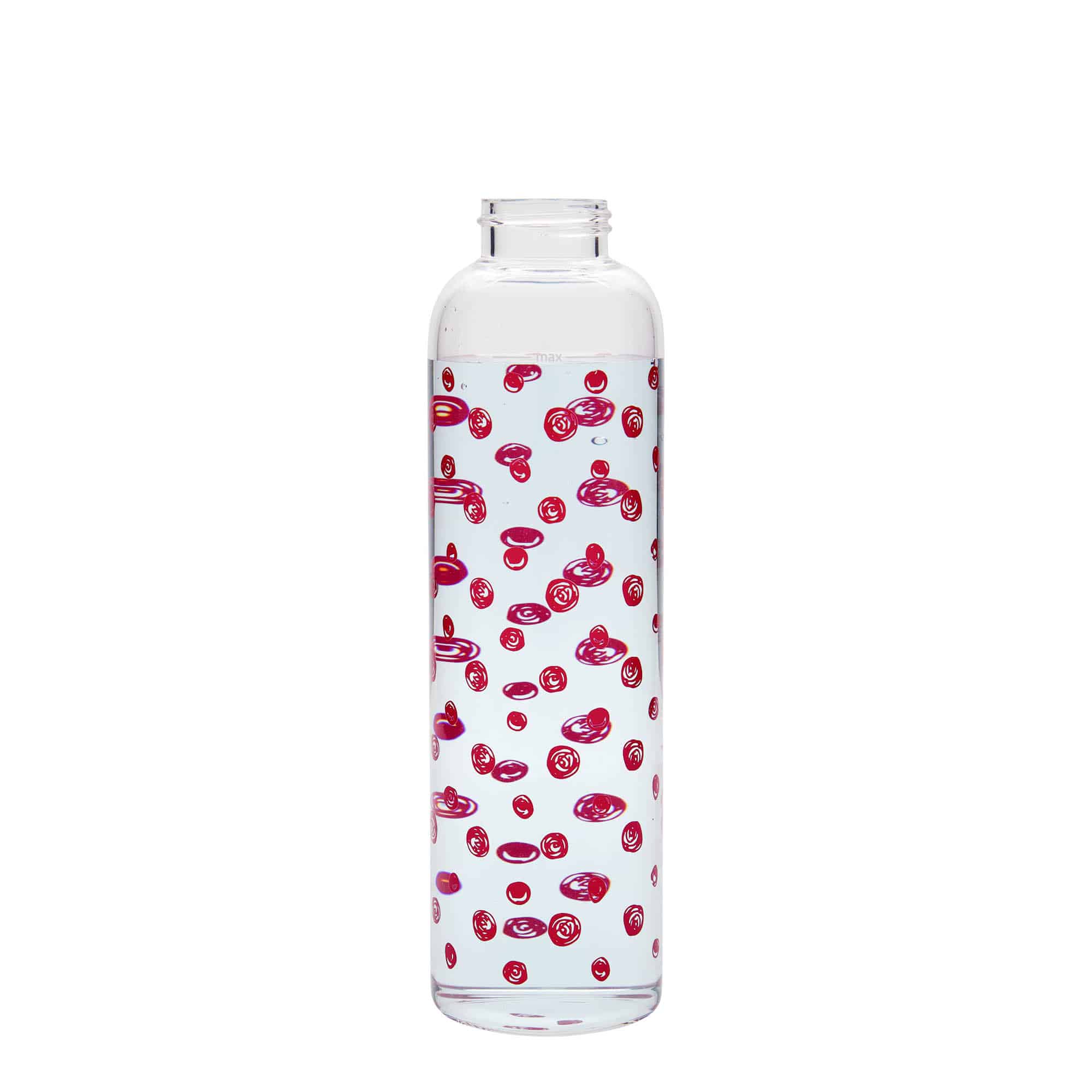 500 ml drickflaska 'Perseus - Röda prickar', öppning: skruvlock