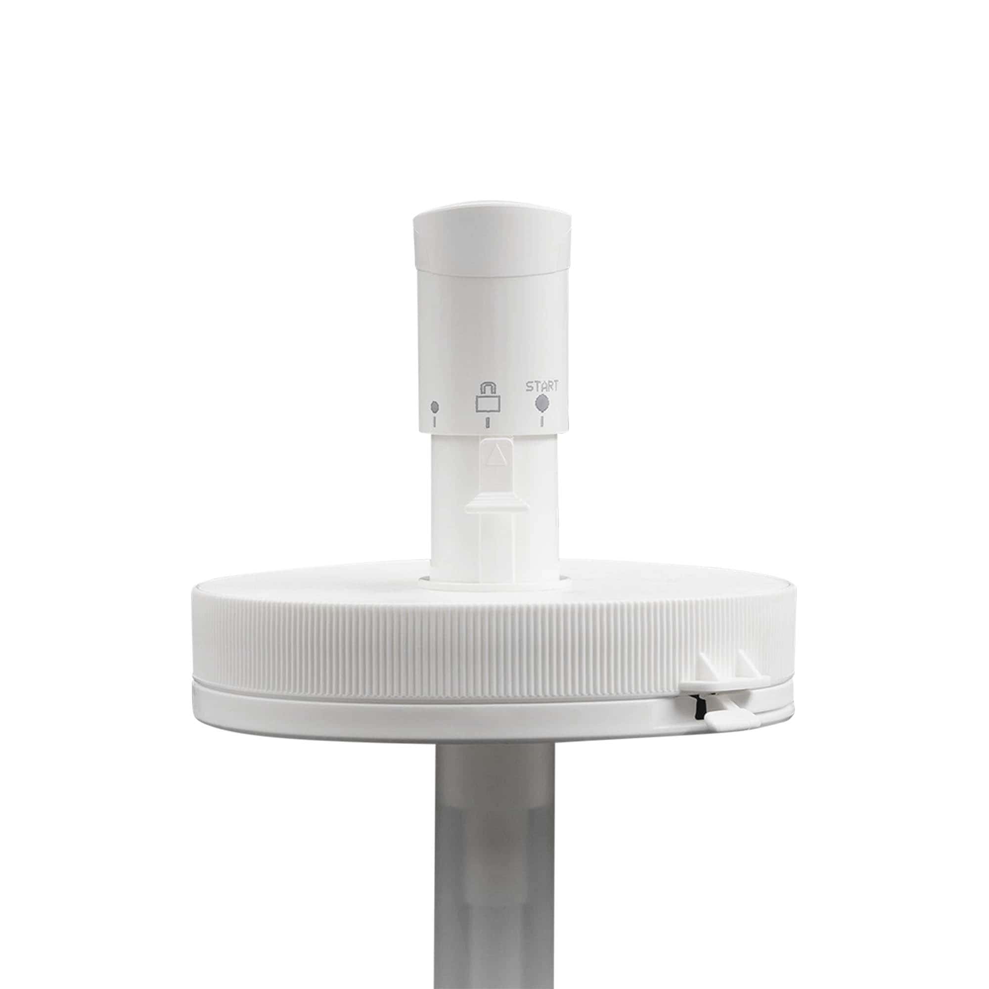 Dispenserpump för 1.240 ml 'Securibox', PE-plast, vit, för öppning: skruvlock