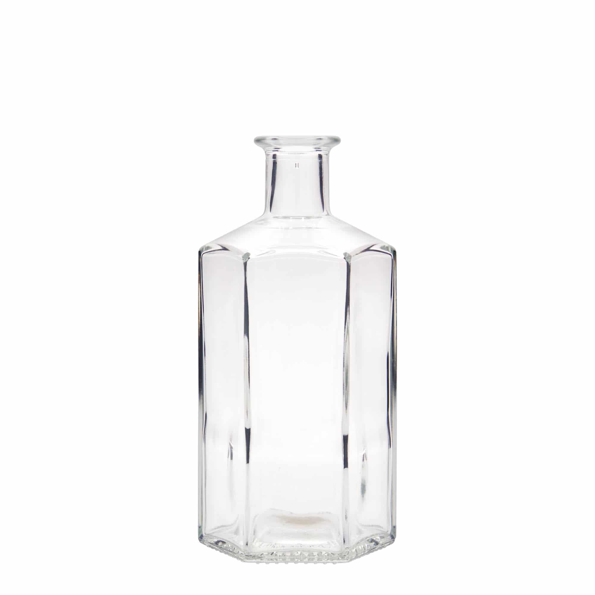 500 ml apoteksglasflaska 'Jimmy', sexkantig, mynning: kork 500 ml apoteksglasflaska 'Jimmy', sexkantig, mynning: kork