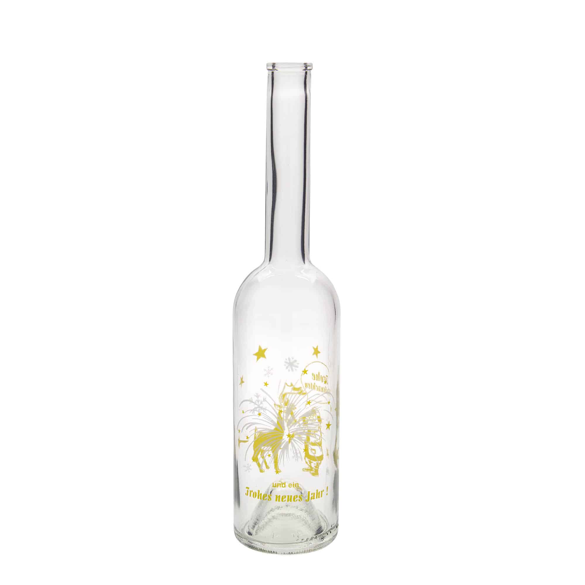 500 ml glasflaska 'Opera', motiv: Fyrverkeri, mynning: kork