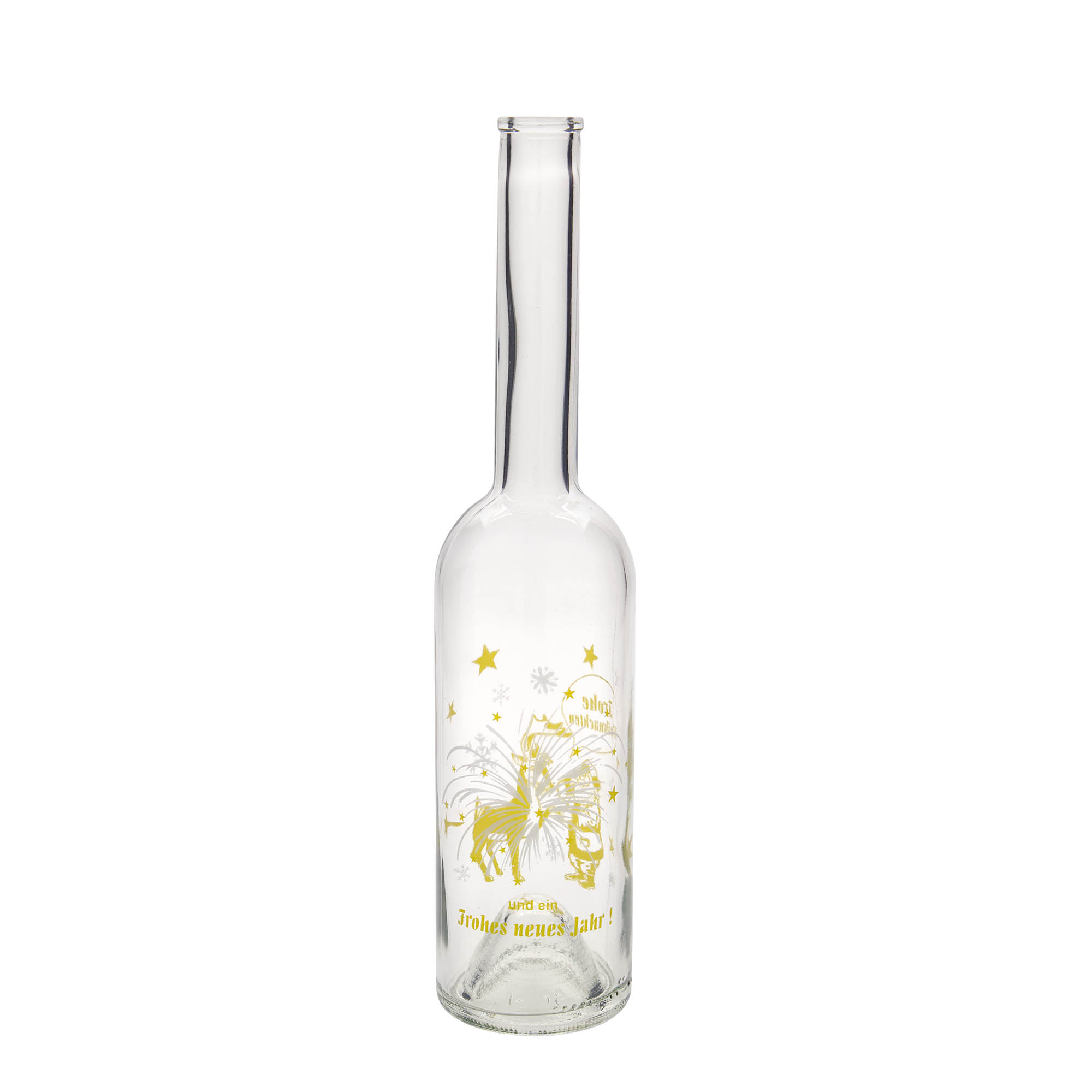 500 ml glasflaska 'Opera', motiv: fyrverkeri, öppning: kork