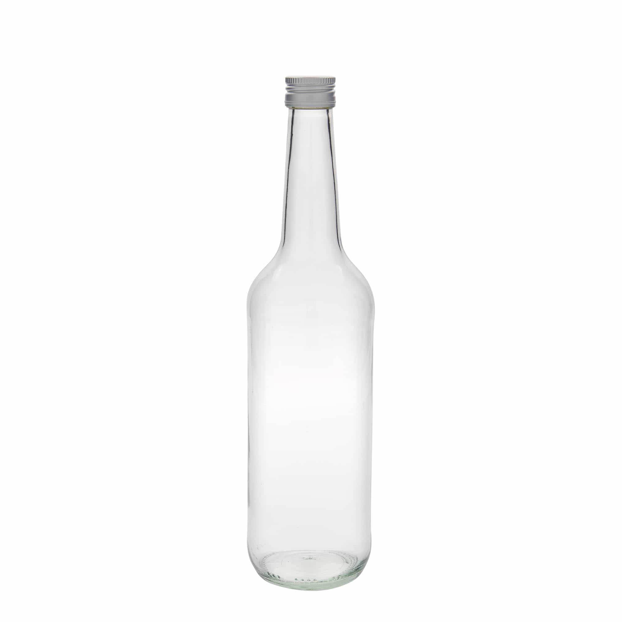 700 ml glasflaska med rak hals, öppning: PP 28