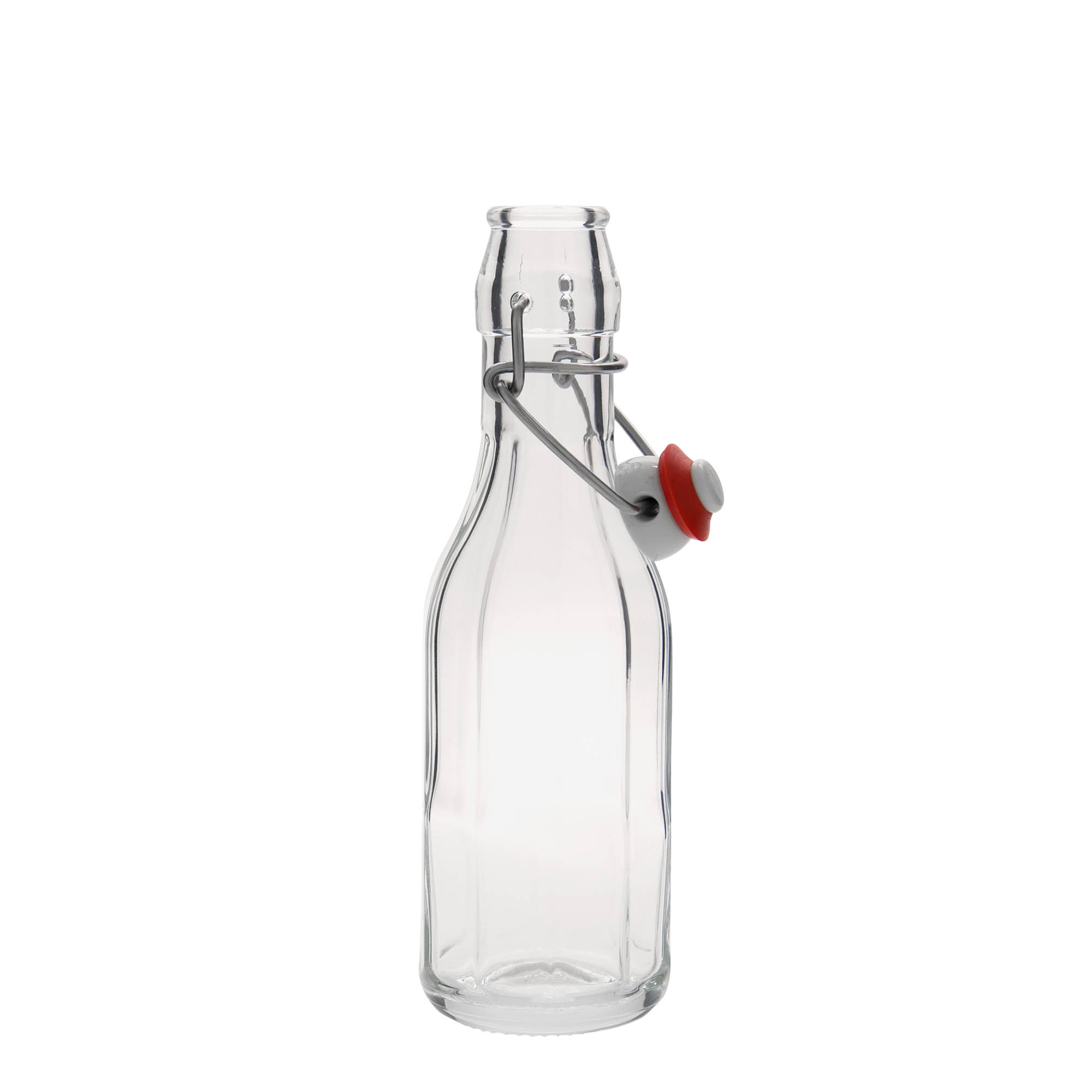 250 ml glasflaska 'Bravo', tiokantig, öppning: bygelkapsyl 250 ml glasflaska 'Bravo', tiokantig, öppning: bygelkapsyl