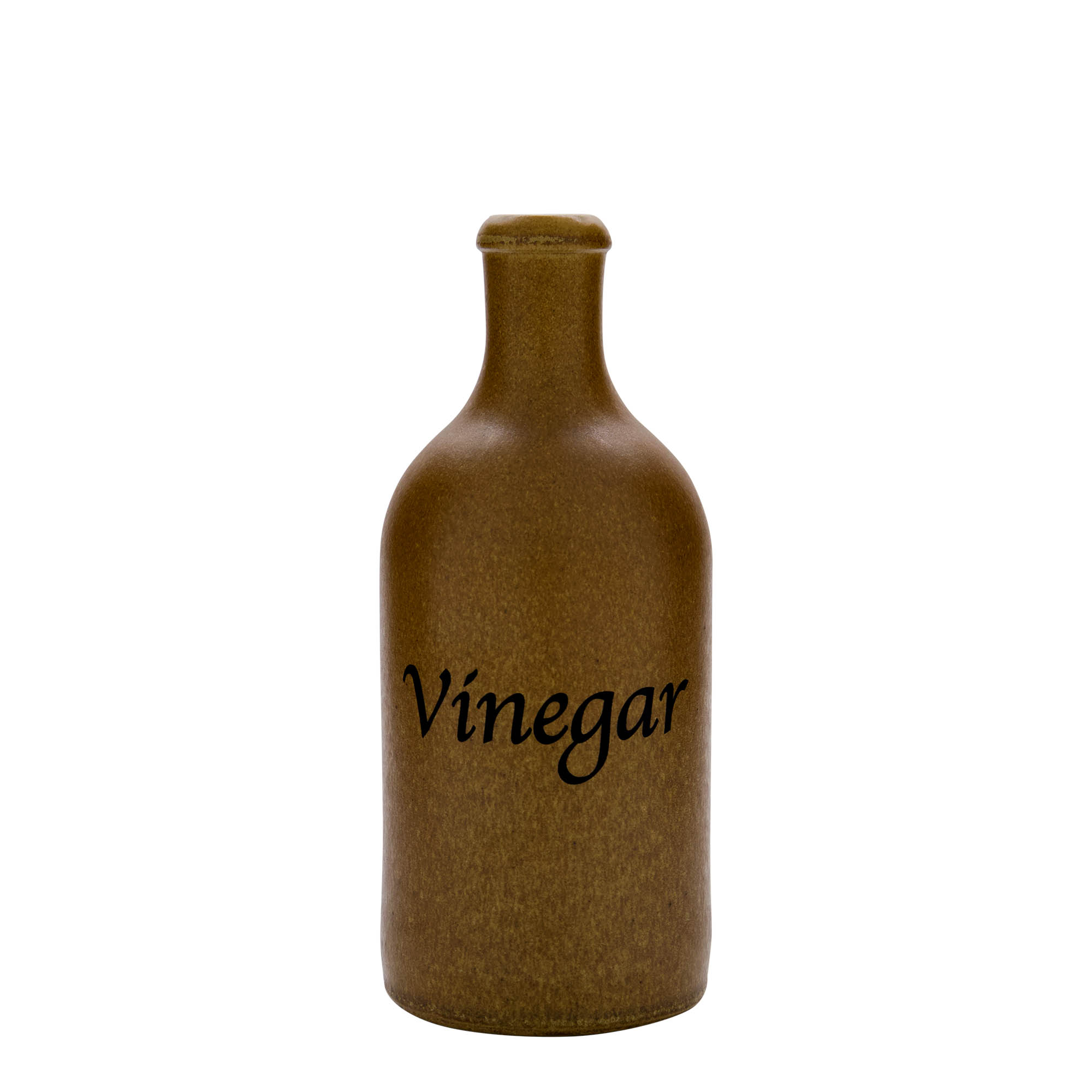 500 ml tonkrus, motiv: vinäger, stengods, brun-kristall, mynning: kork 500 ml tonkrus, motiv: vinäger, stengods, brun-kristall, mynning: kork
