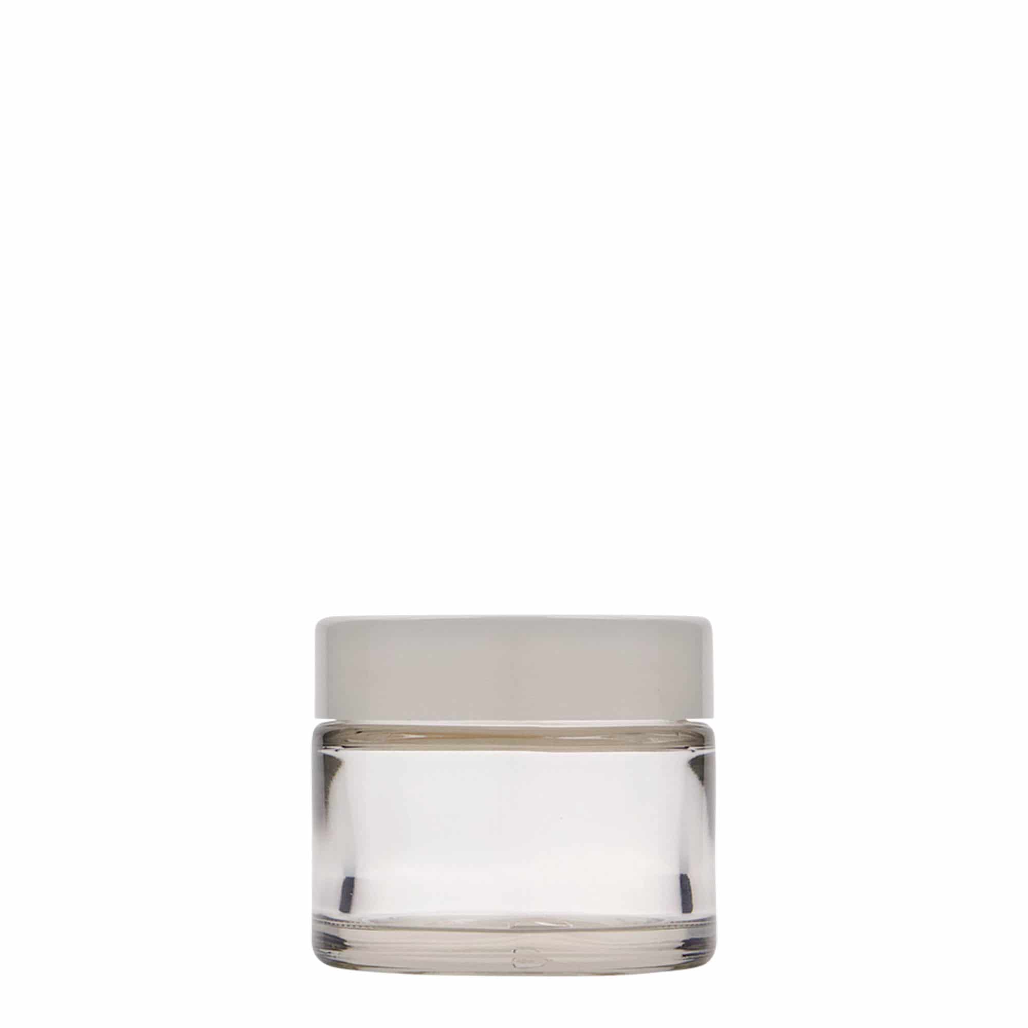 50 ml burk 'Beauty', glas, mynning: skruvkapsel