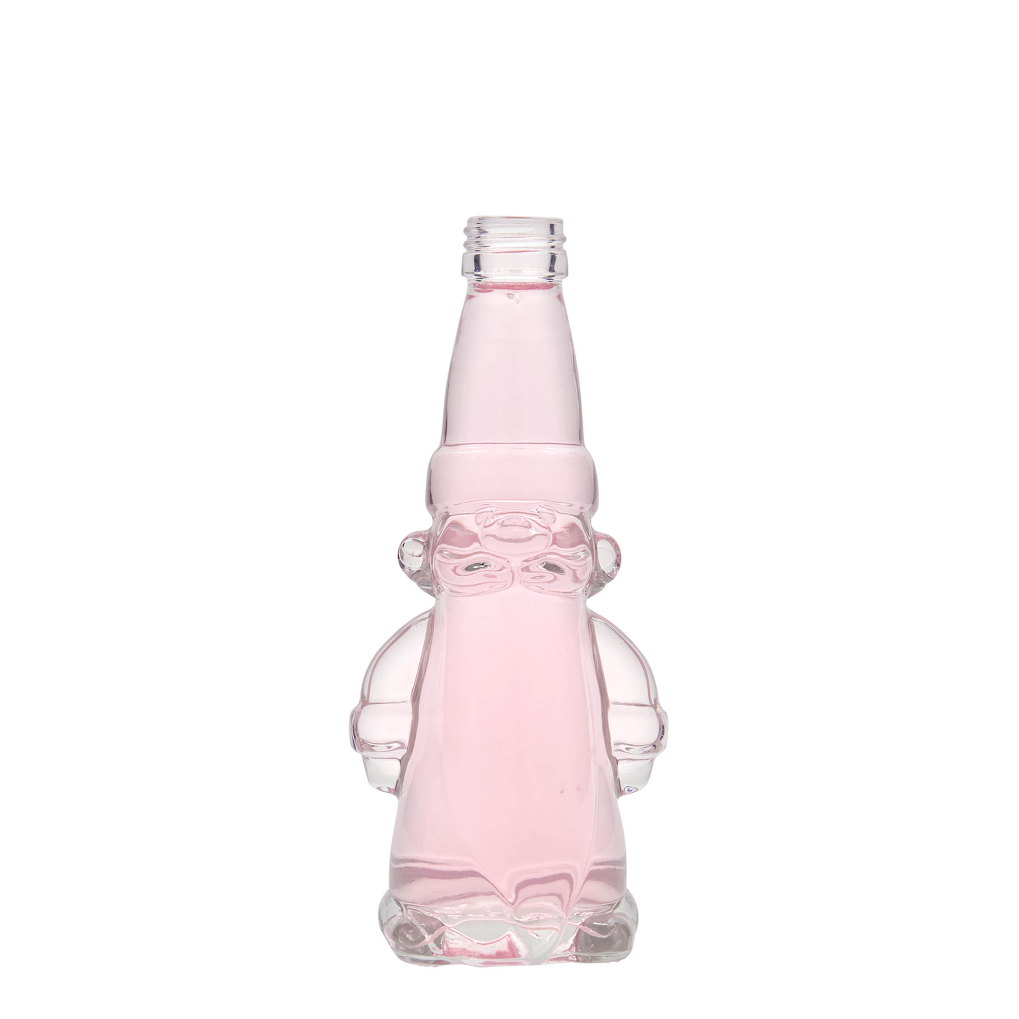 200 ml glasflaska Julnisse, mynning: PP 28