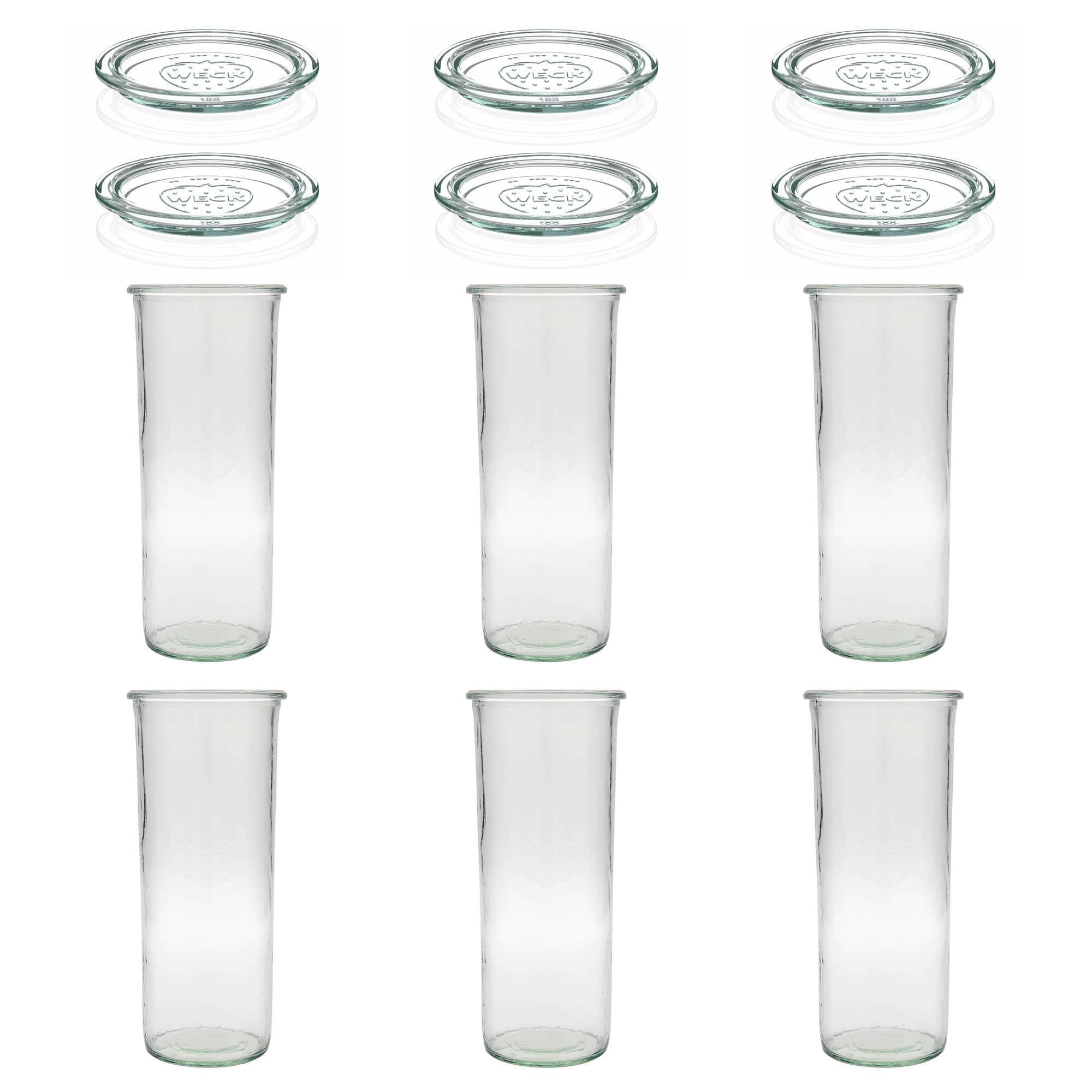 6x 1500ml WECK-störtglas med glaslock RR 100