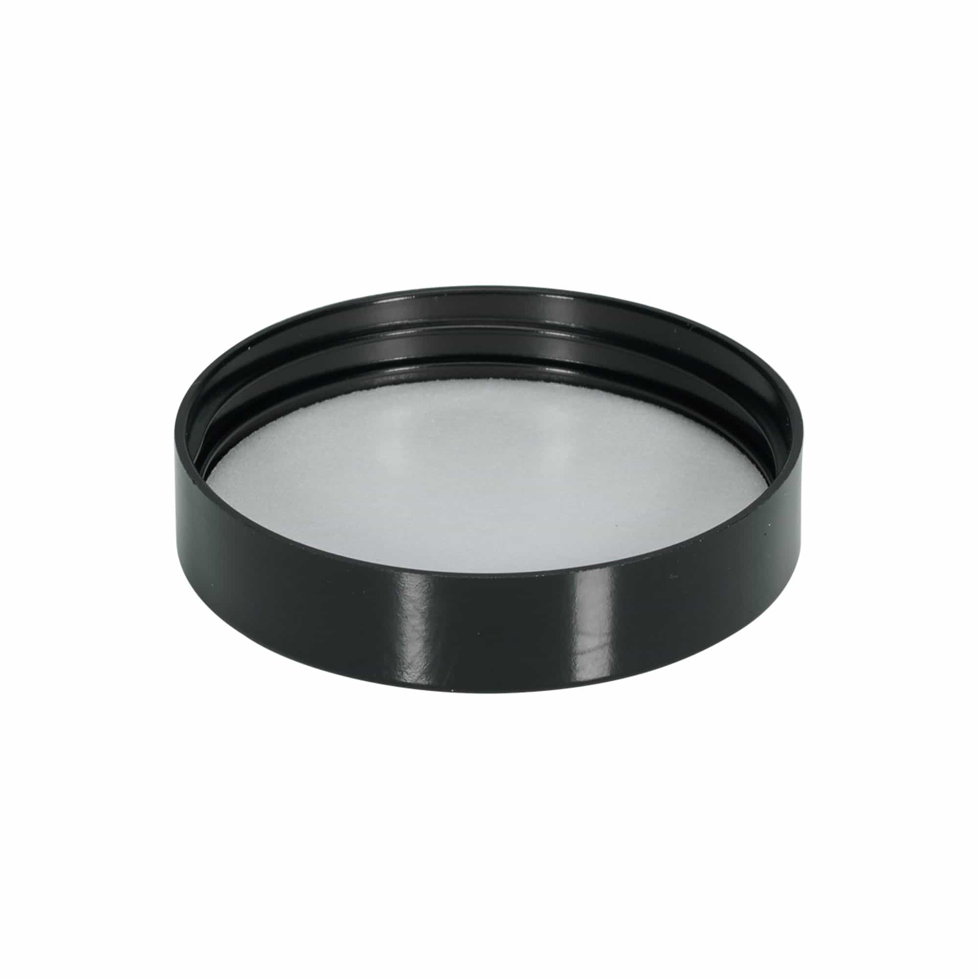 Skruvlock för 120 ml 'Brown Line', HPM-plast, vit