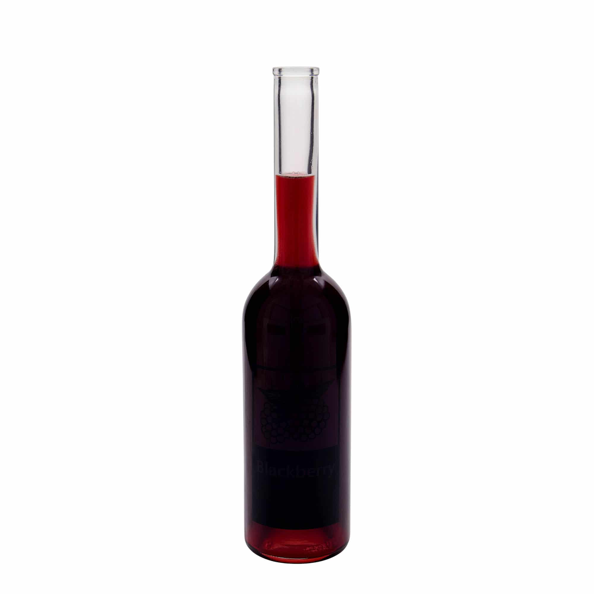 500 ml glasflaska 'Opera', motiv: Blackberry, mynning: kork