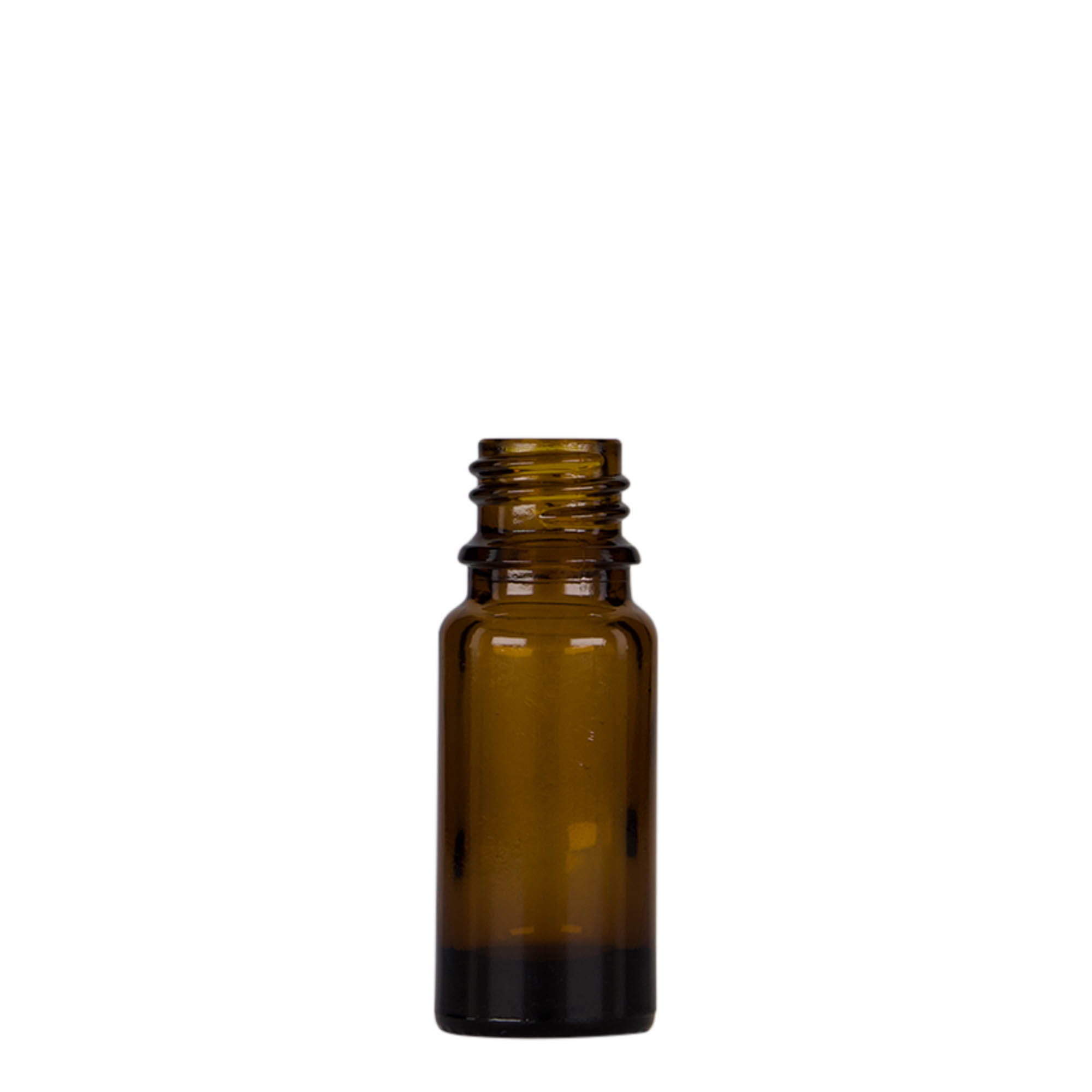 10 ml pipettflaska medicin, glas, brun-svart, mynning: DIN 18