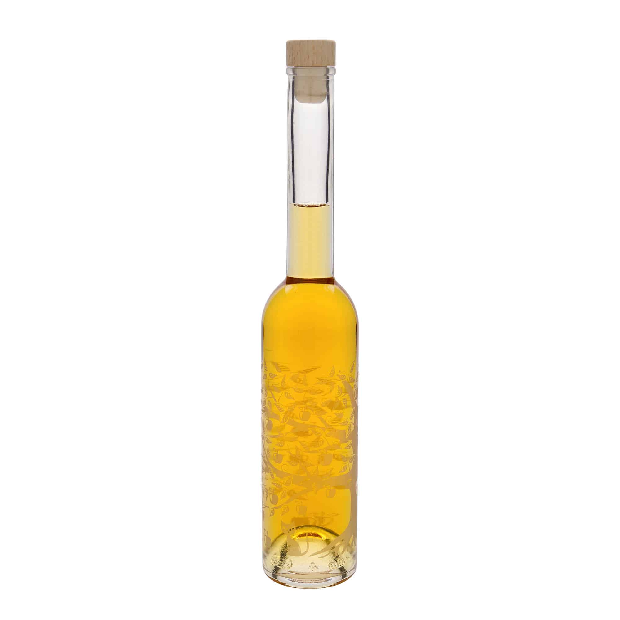 350 ml glasflaska 'Opera', motiv: Äppelträd, mynning: kork