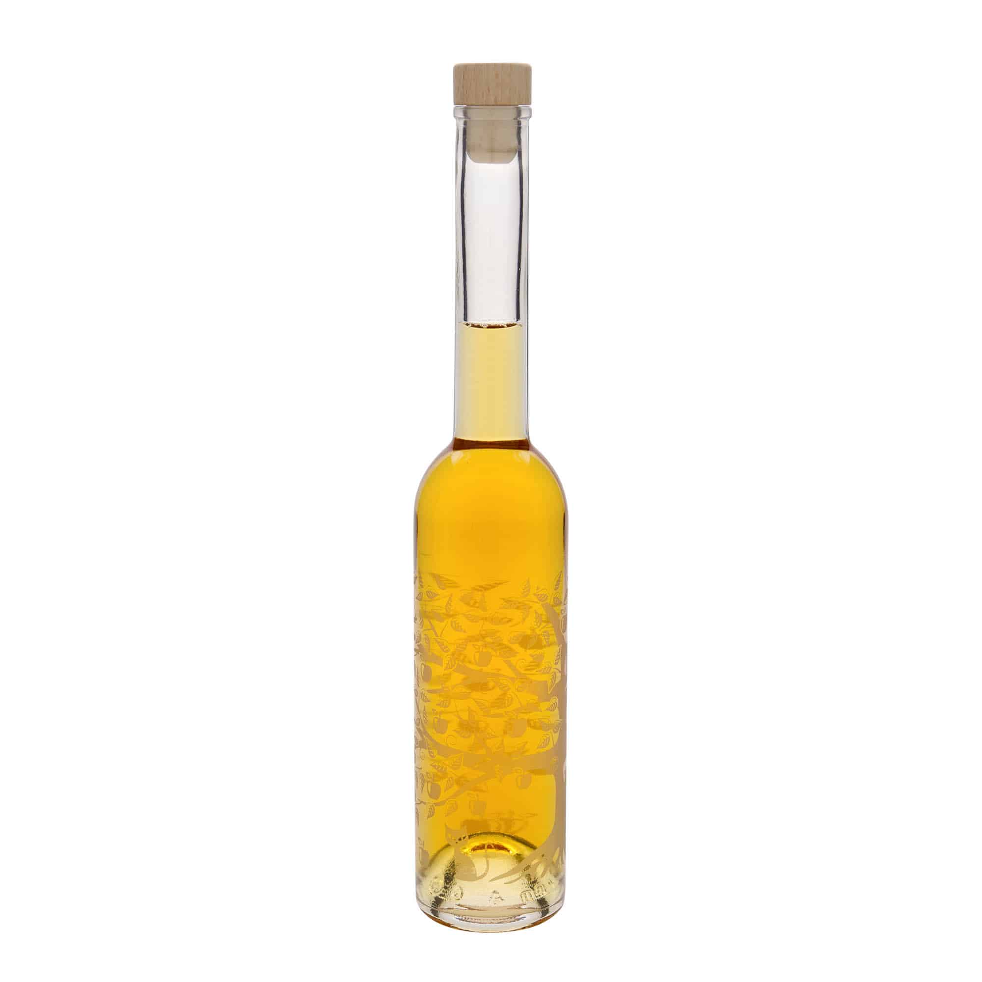 350 ml glasflaska 'Opera', motiv: äppelträd, öppning: kork
