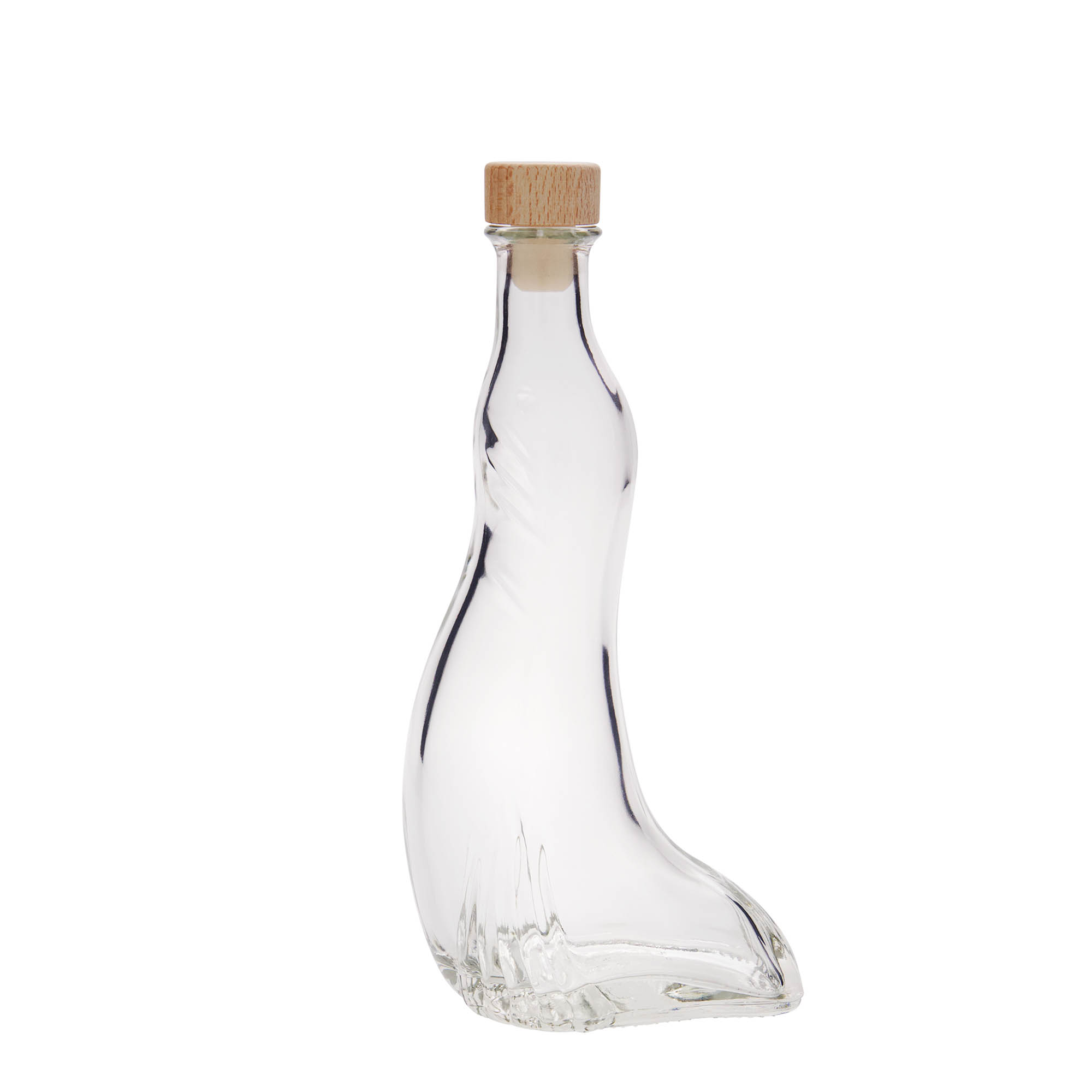200 ml glasflaska 'Säl', öppning: kork