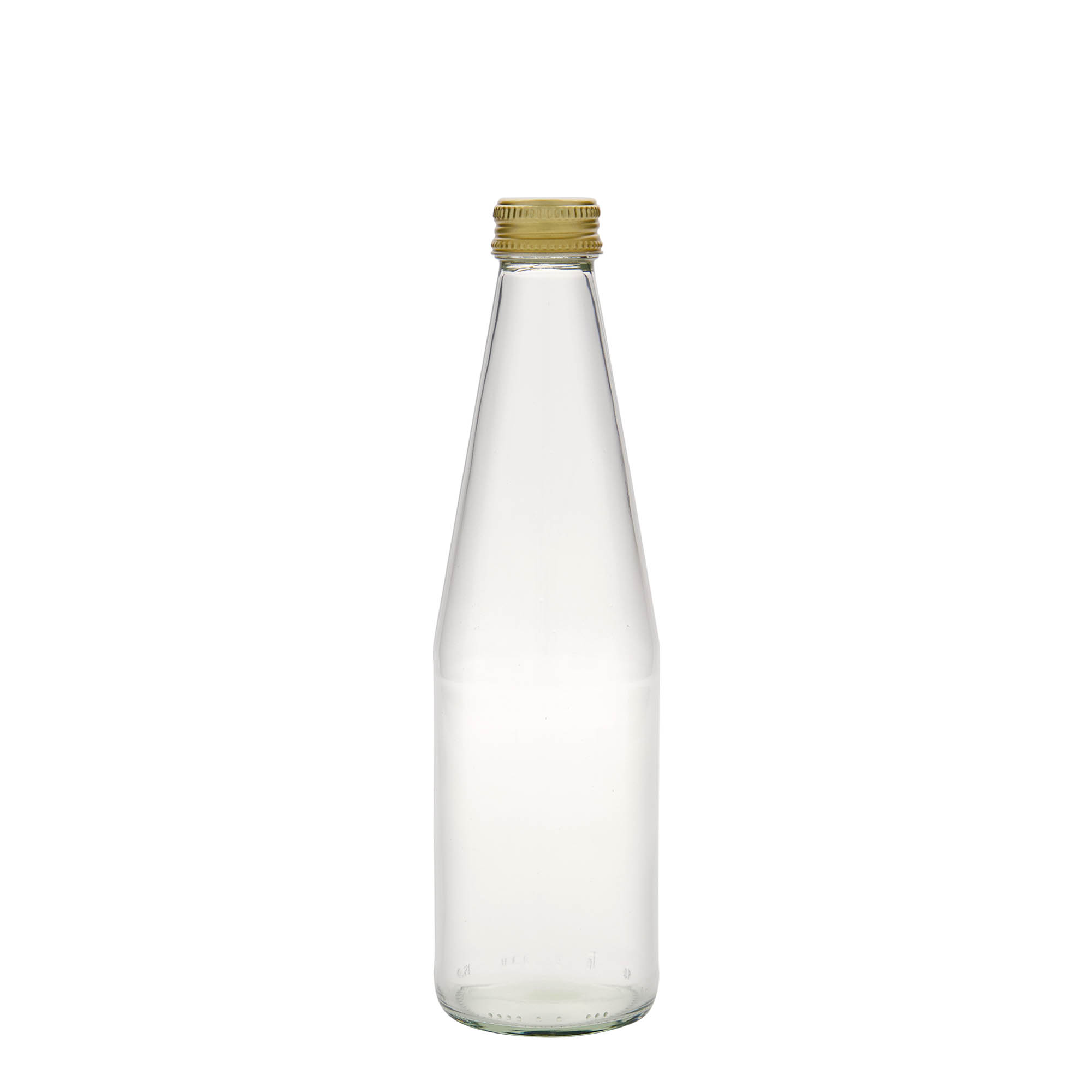 330 ml universalflaska morotsform, glas, öppning: PP 28