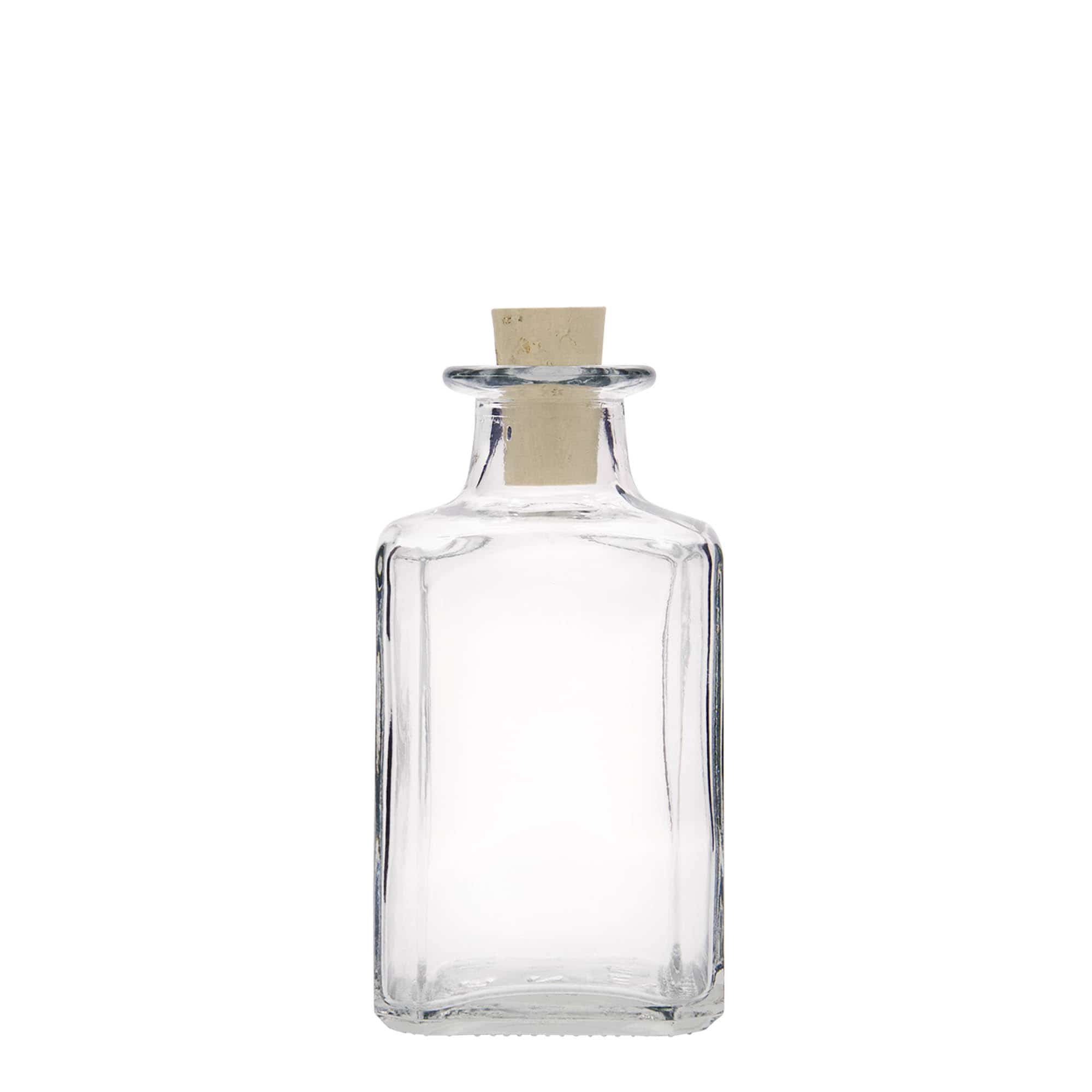 250 ml glasflaska 'Torben', fyrkantig, öppning: kork