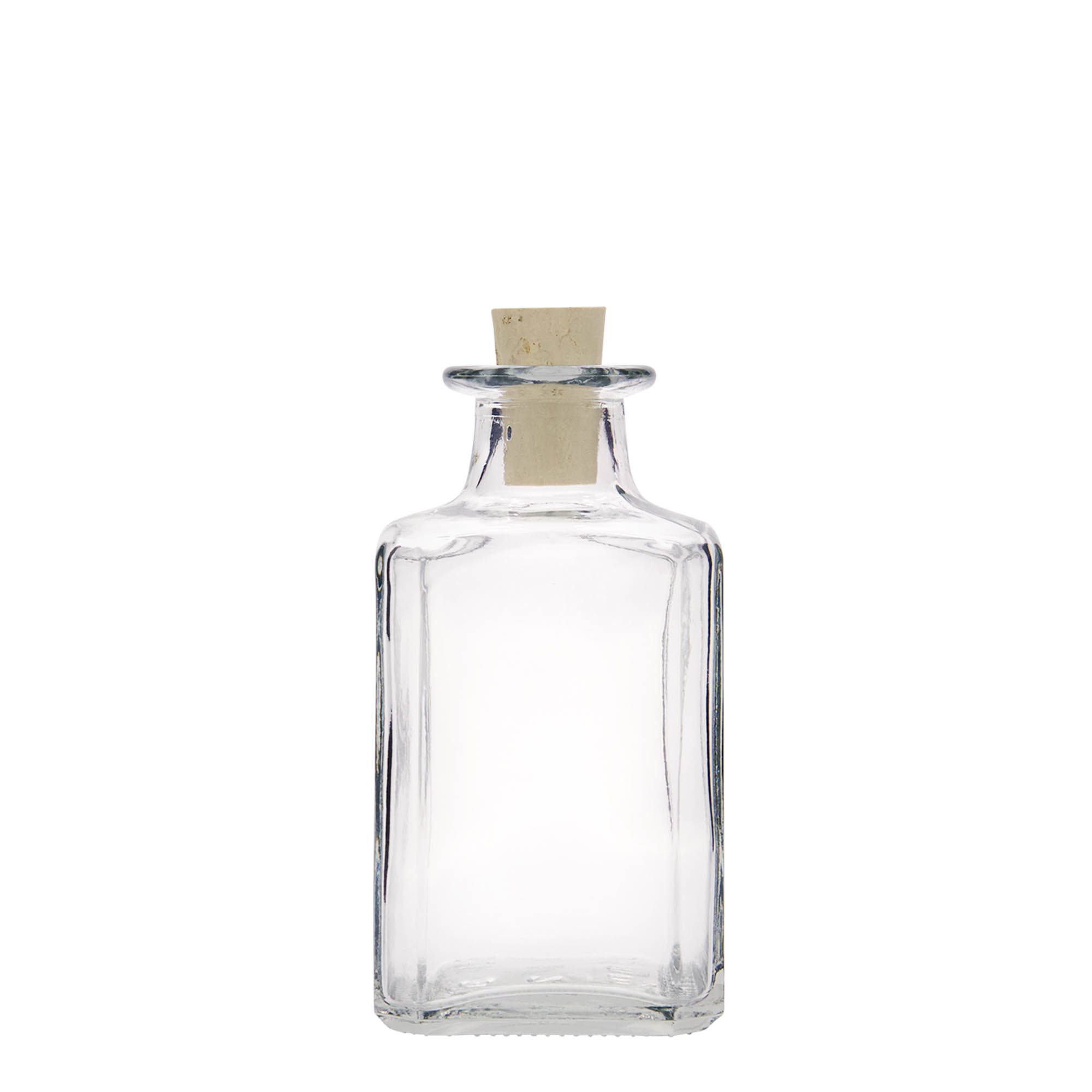 250 ml glasflaska 'Torben', fyrkantig, öppning: kork 250 ml glasflaska 'Torben', fyrkantig, öppning: kork