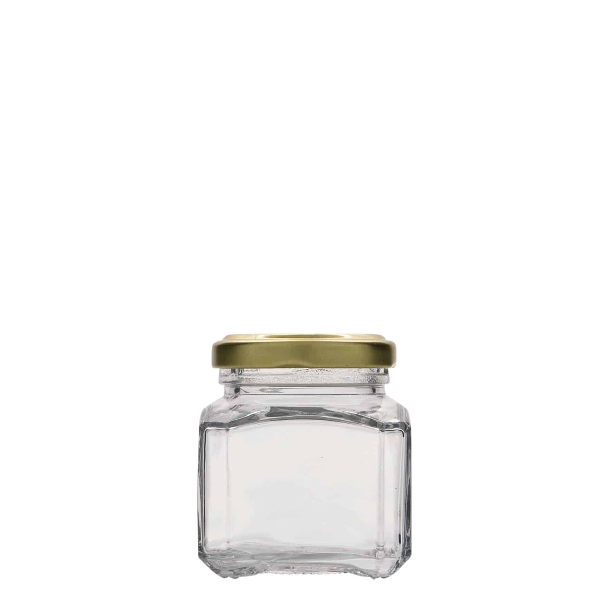 106 ml Fyrkantigt glas 'Milano', öppning: Twist-Off (TO 48)