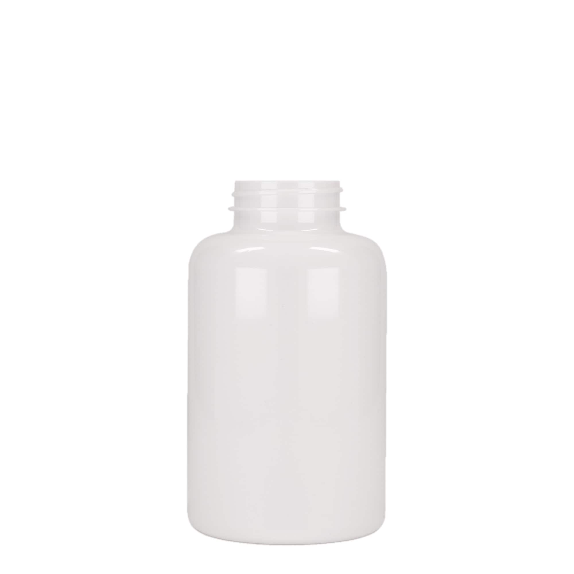 500 ml PET-flaska, plast, vit, öppning: 45/400