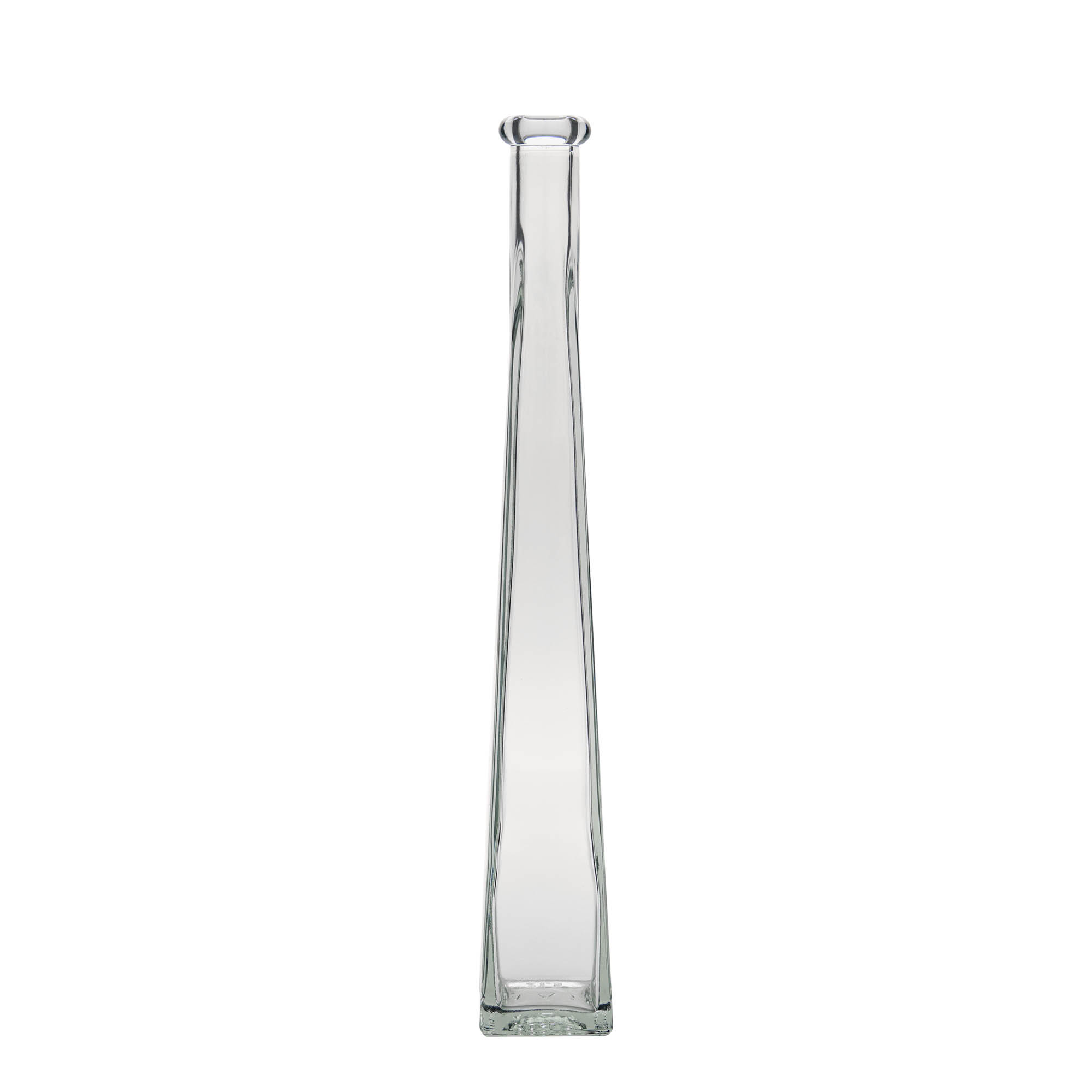 200 ml glasflaska 'Dama Quadrato', fyrkantig, mynning: kork