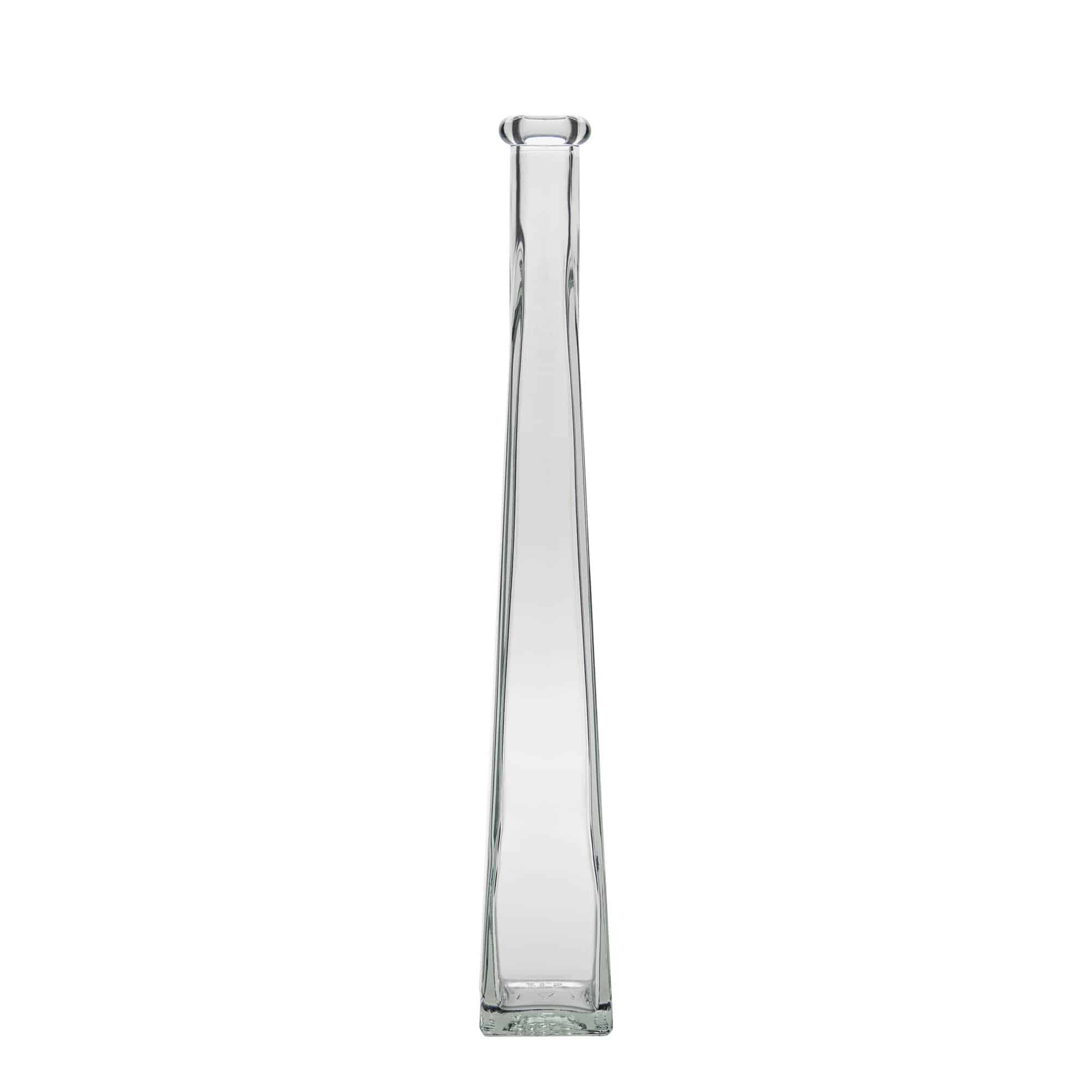 200 ml glasflaska 'Dama Quadrato', fyrkantig, mynning: kork