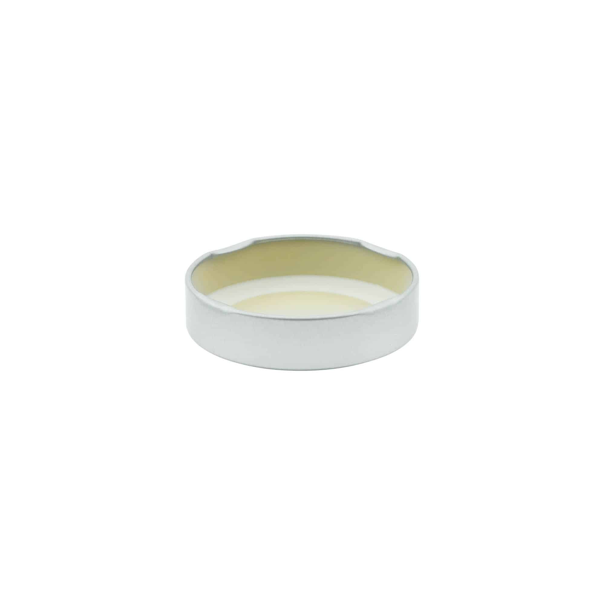 Deep twist off-lock, plåt, silver, för mynning: Deep-TO 58