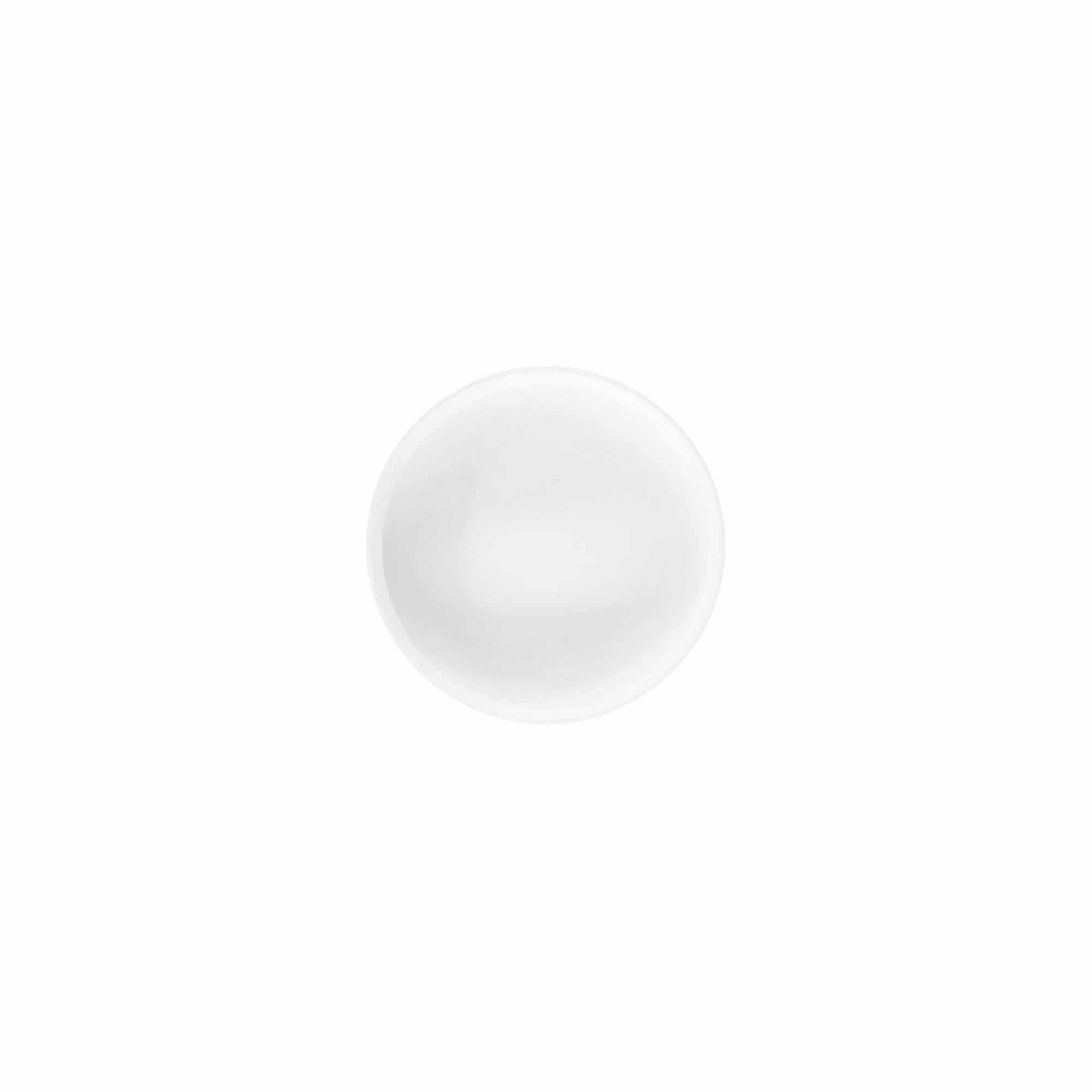 Skruvkapsel 'White Line' 6 ml, PP-plast, vit