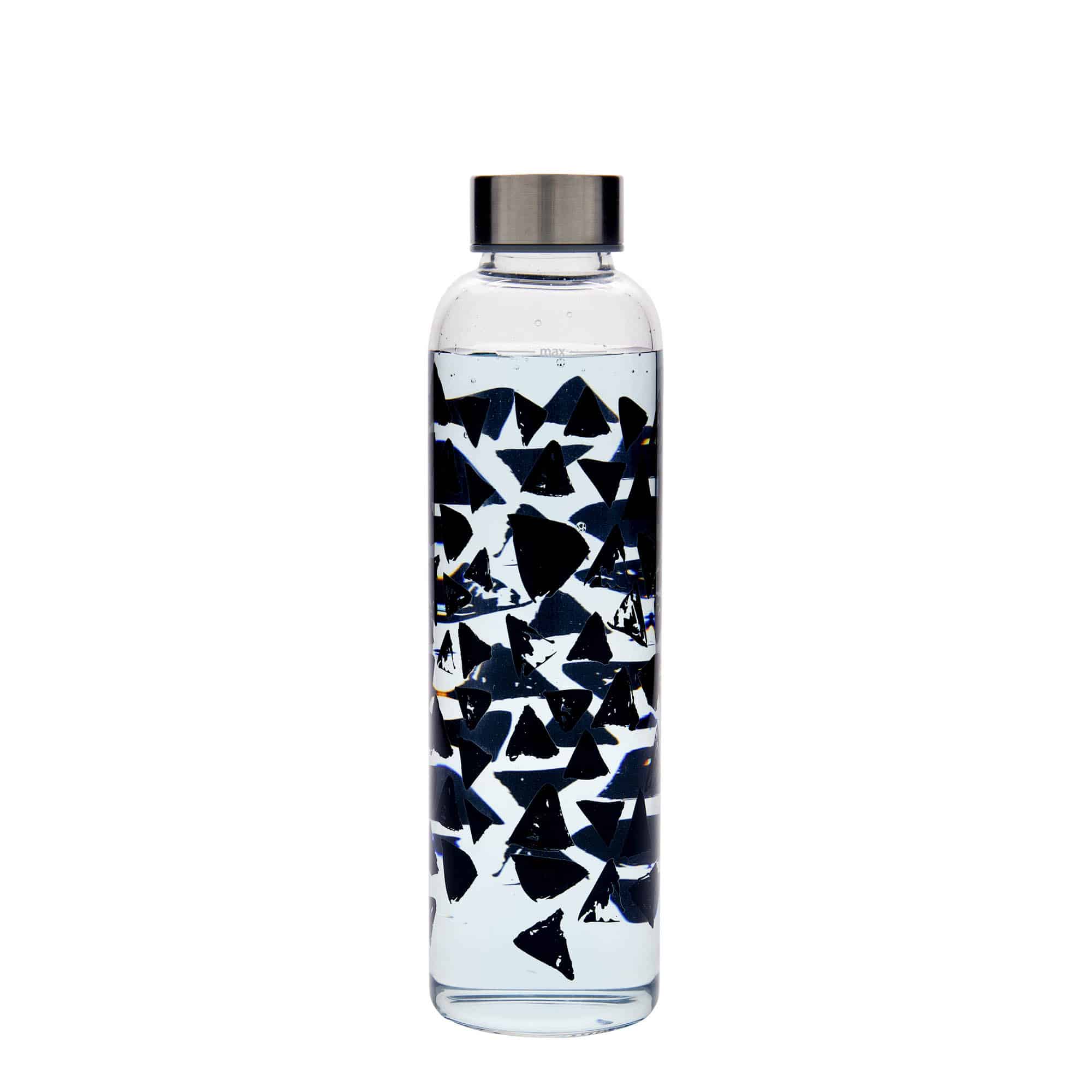 500 ml drickflaska 'Perseus - Svarta trianglar', öppning: skruvlock