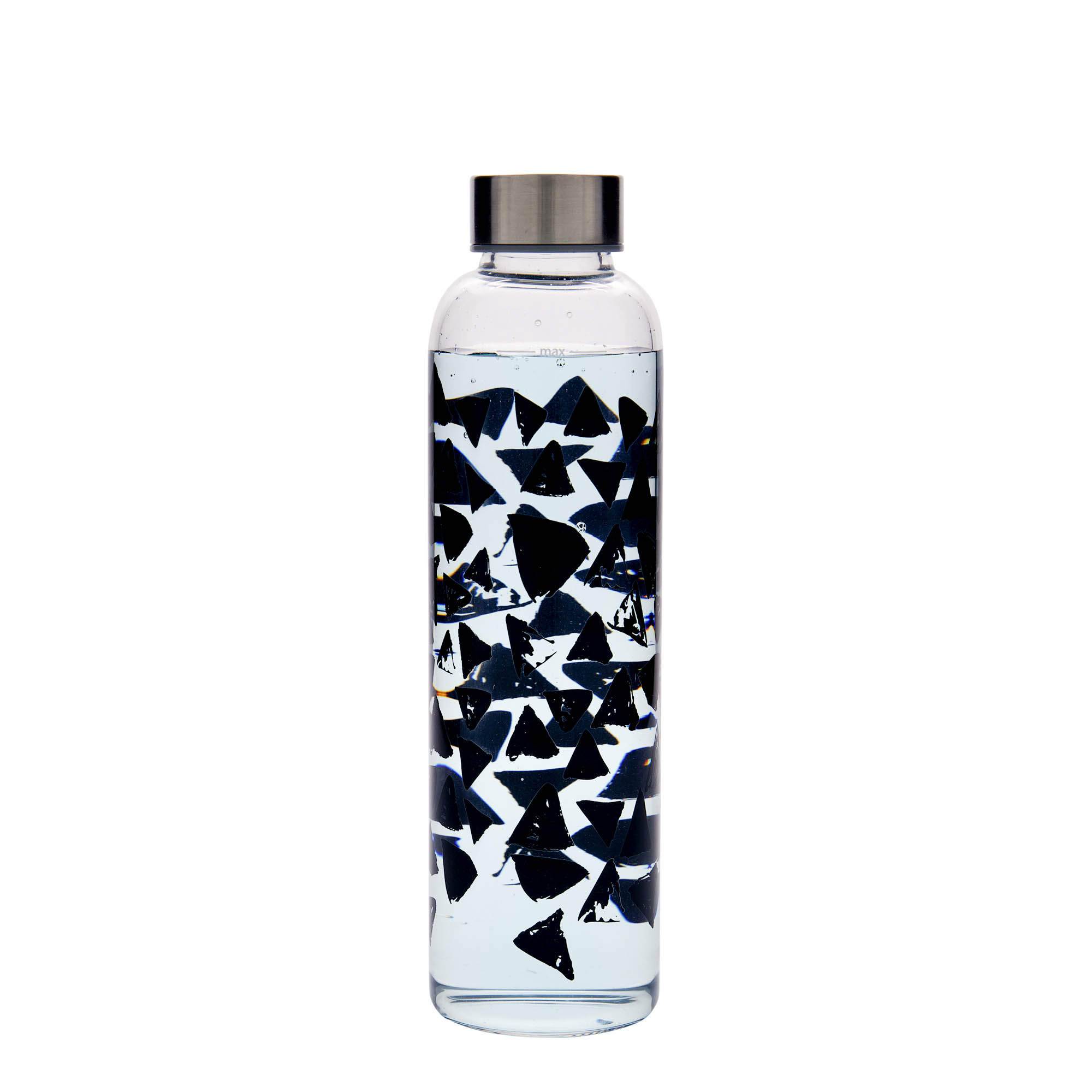 500 ml drickflaska 'Perseus - Svarta trianglar', öppning: skruvlock