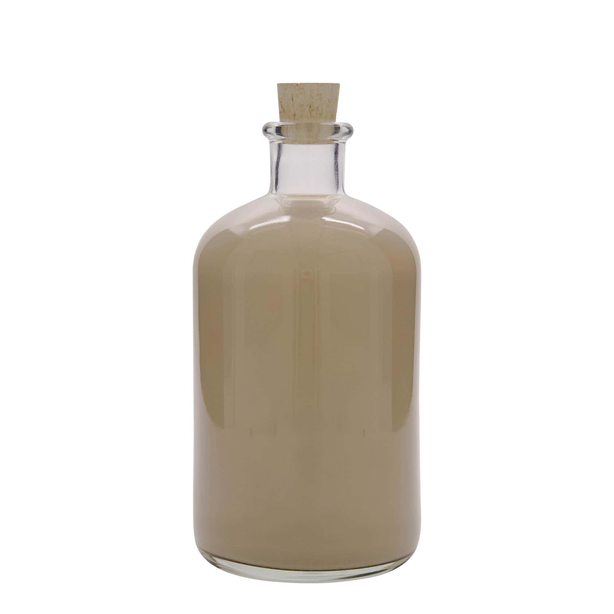 1 000 ml apoteksglasflaska, mynning: kork