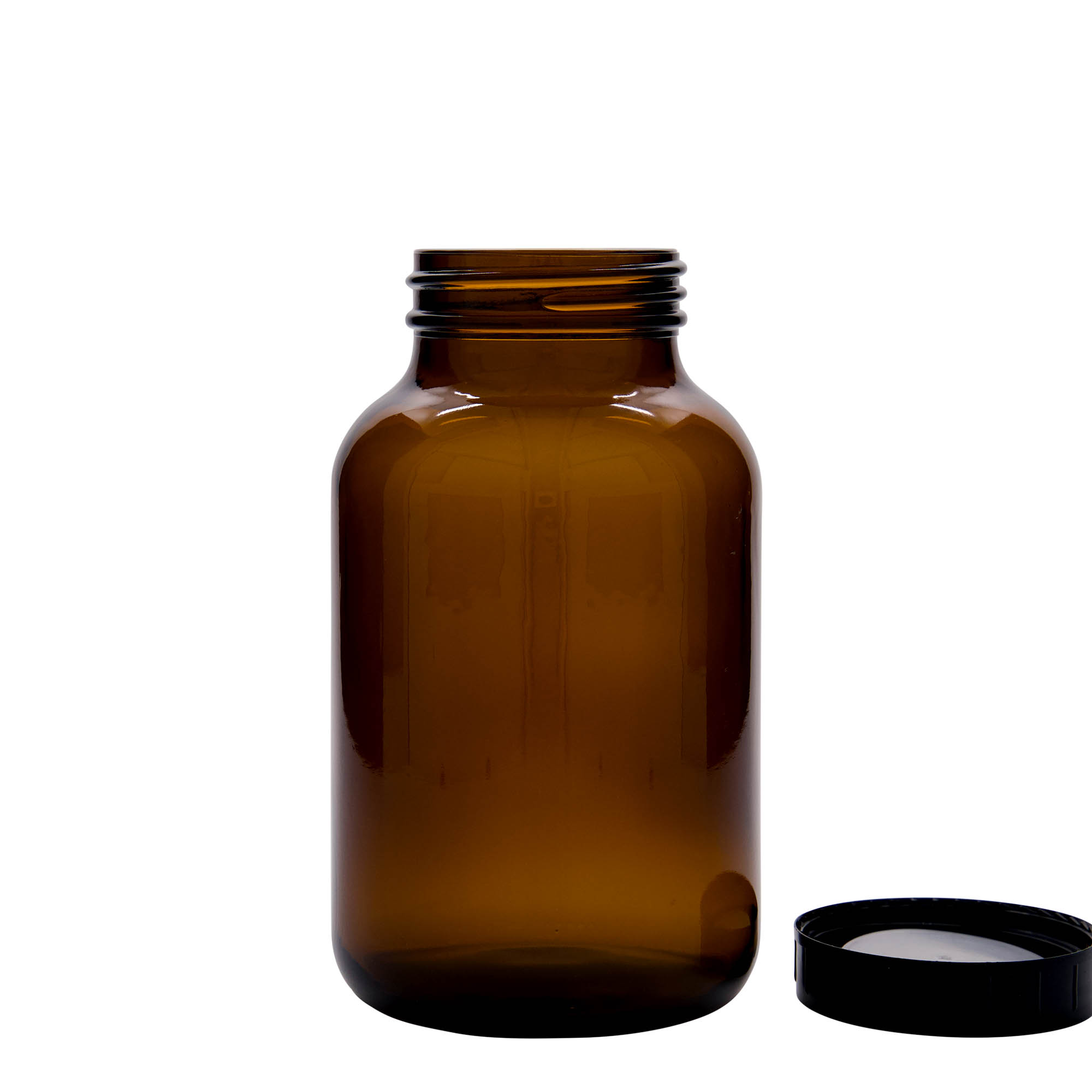 1.000 ml brunt vid halsen glas, öppning: DIN 68 1.000 ml brunt vid halsen glas, öppning: DIN 68