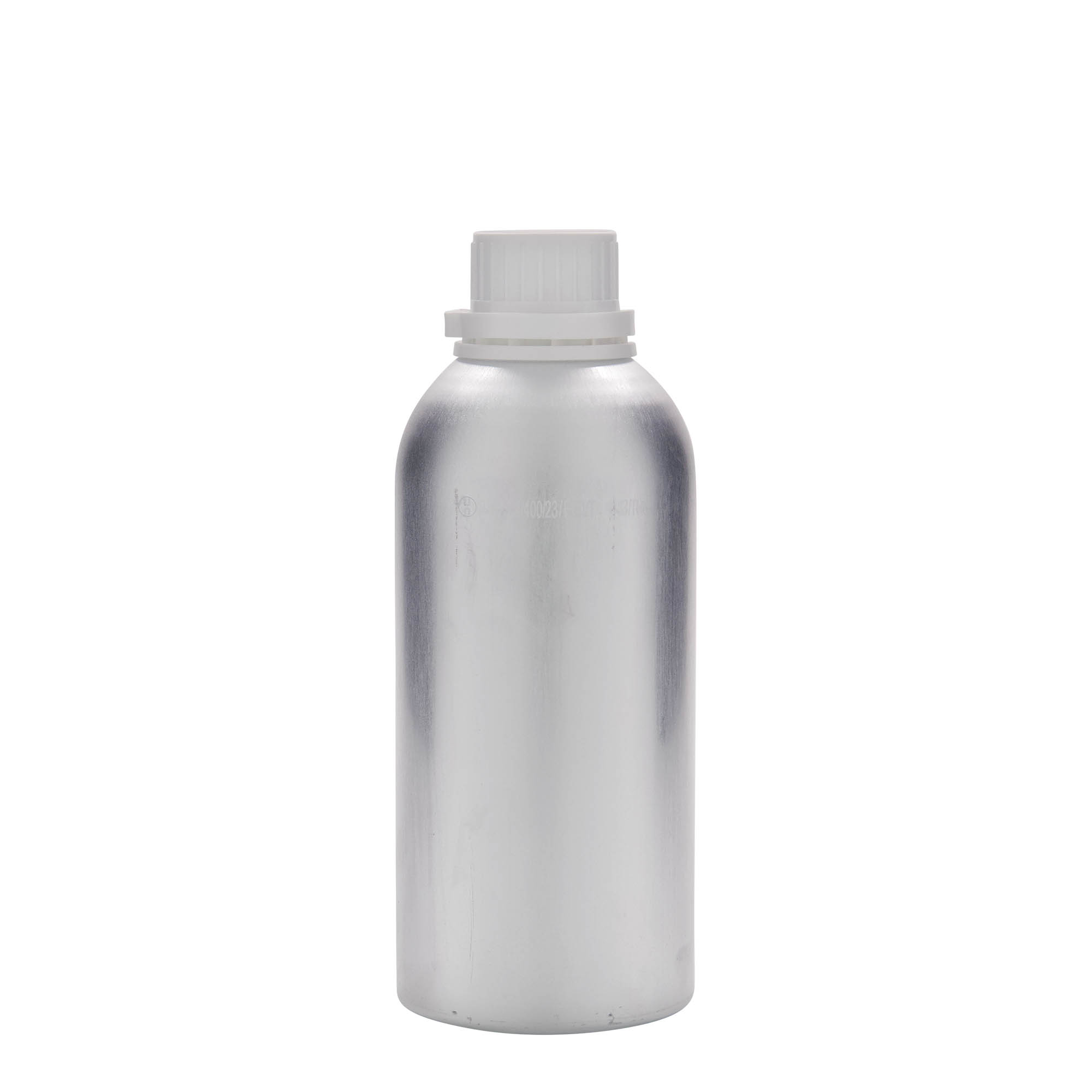 625 ml aluminiumflaska, metall, silver, öppning: DIN 32
