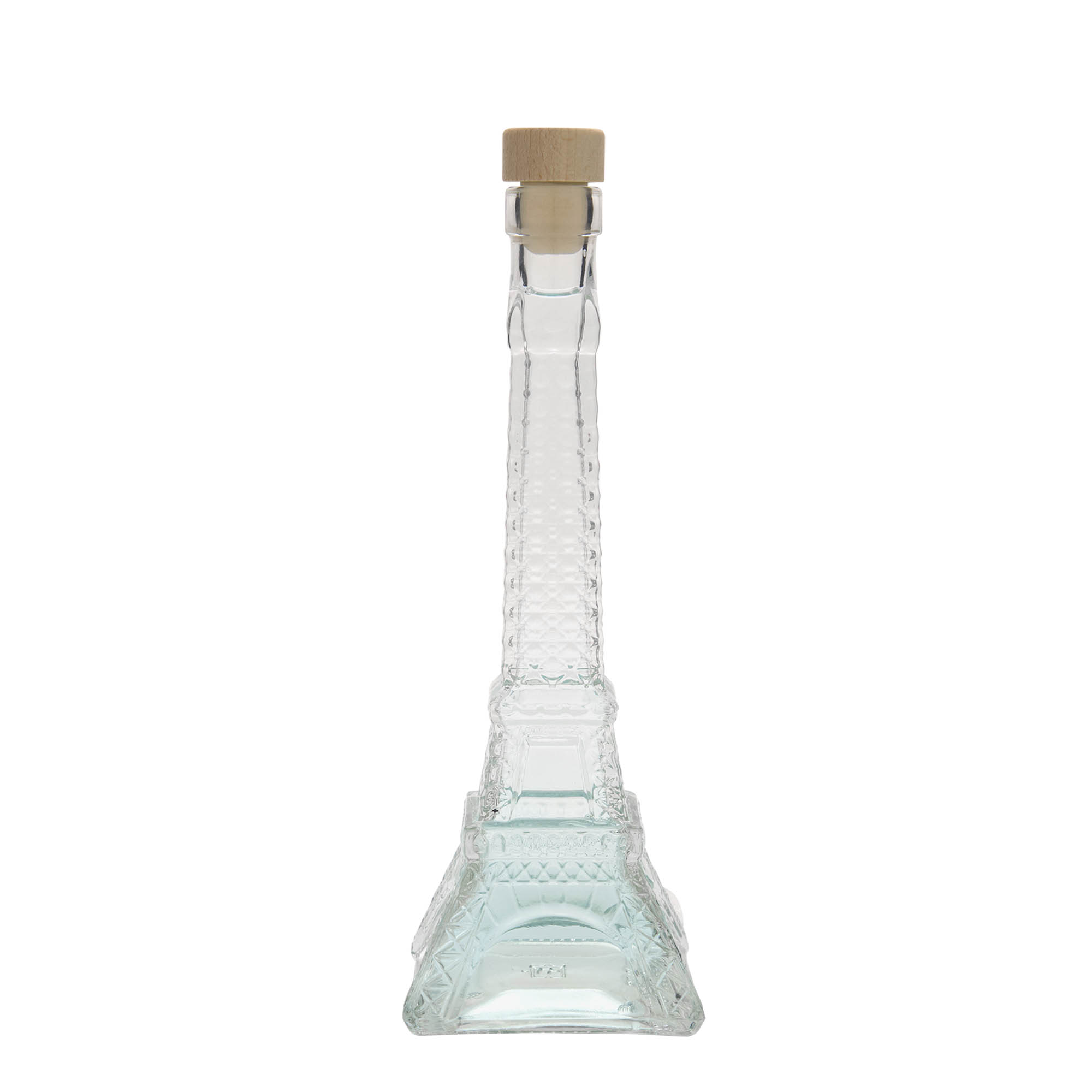 200 ml glasflaska 'Eiffeltornet', öppning: kork