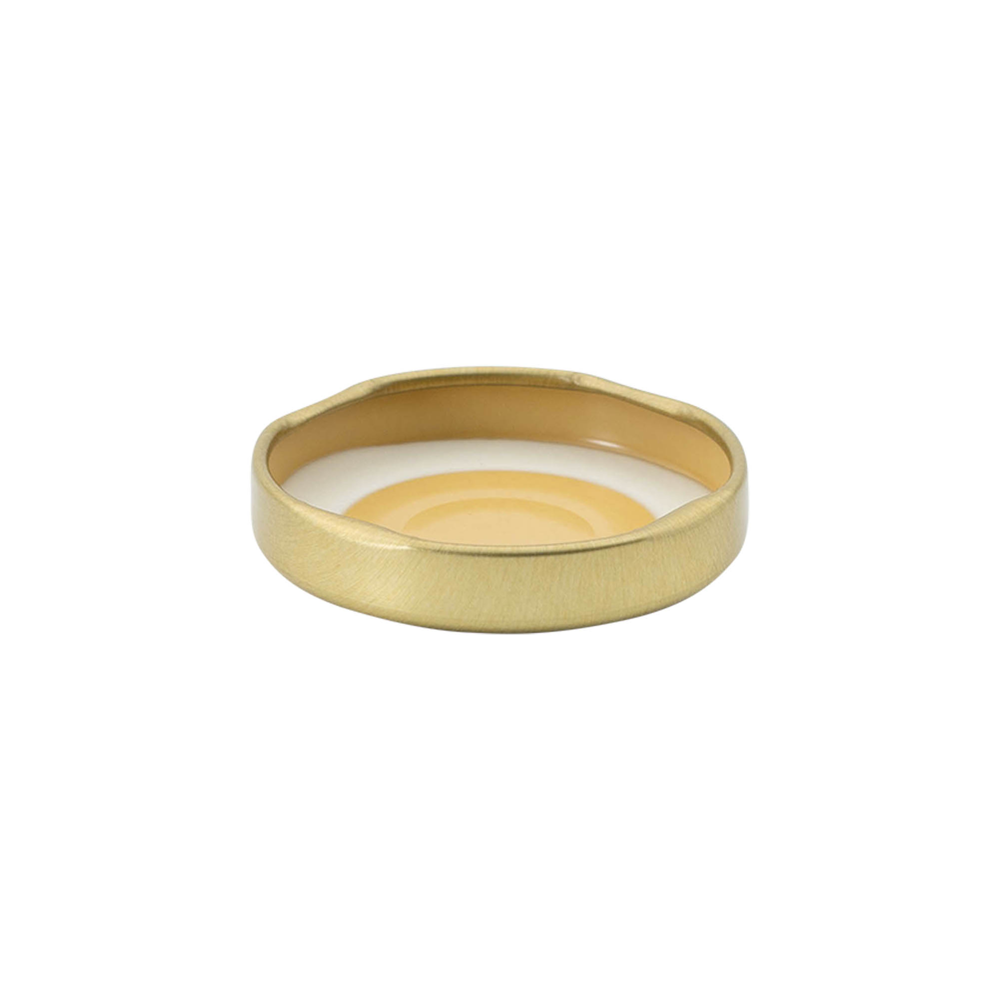 Twist-Off-lock #, vitplåt, guld, för mynning: TO 43 Twist-Off-lock #, vitplåt, guld, för mynning: TO 43