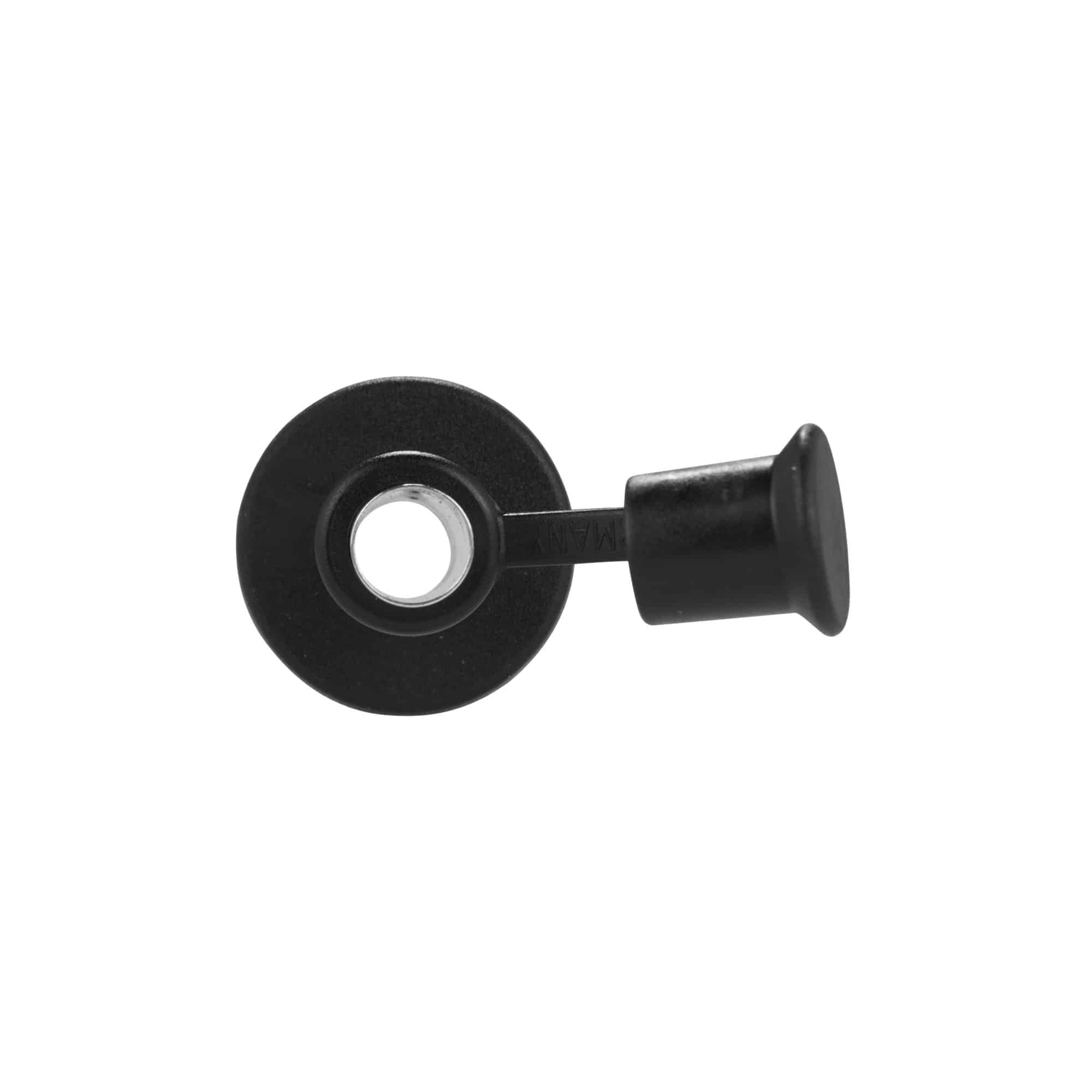 Flaskhällare Inox med lock, rostfritt stål, silver