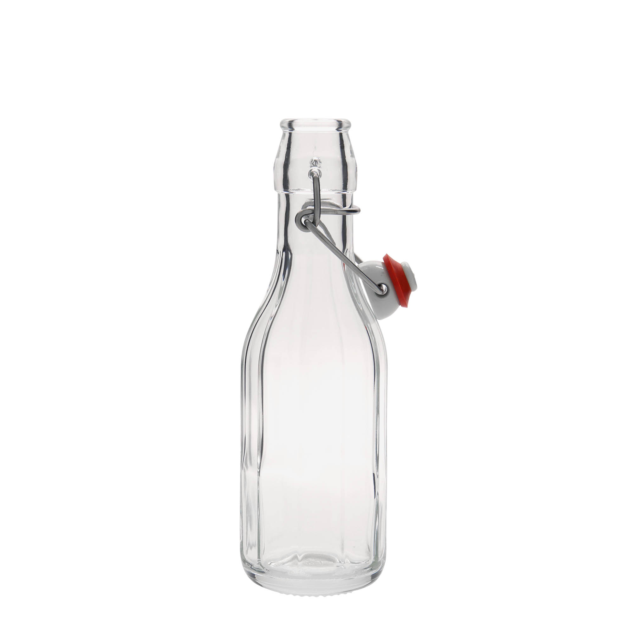 250 ml glasflaska 'Bravo', tiokantig, öppning: bygelkapsyl 250 ml glasflaska 'Bravo', tiokantig, öppning: bygelkapsyl