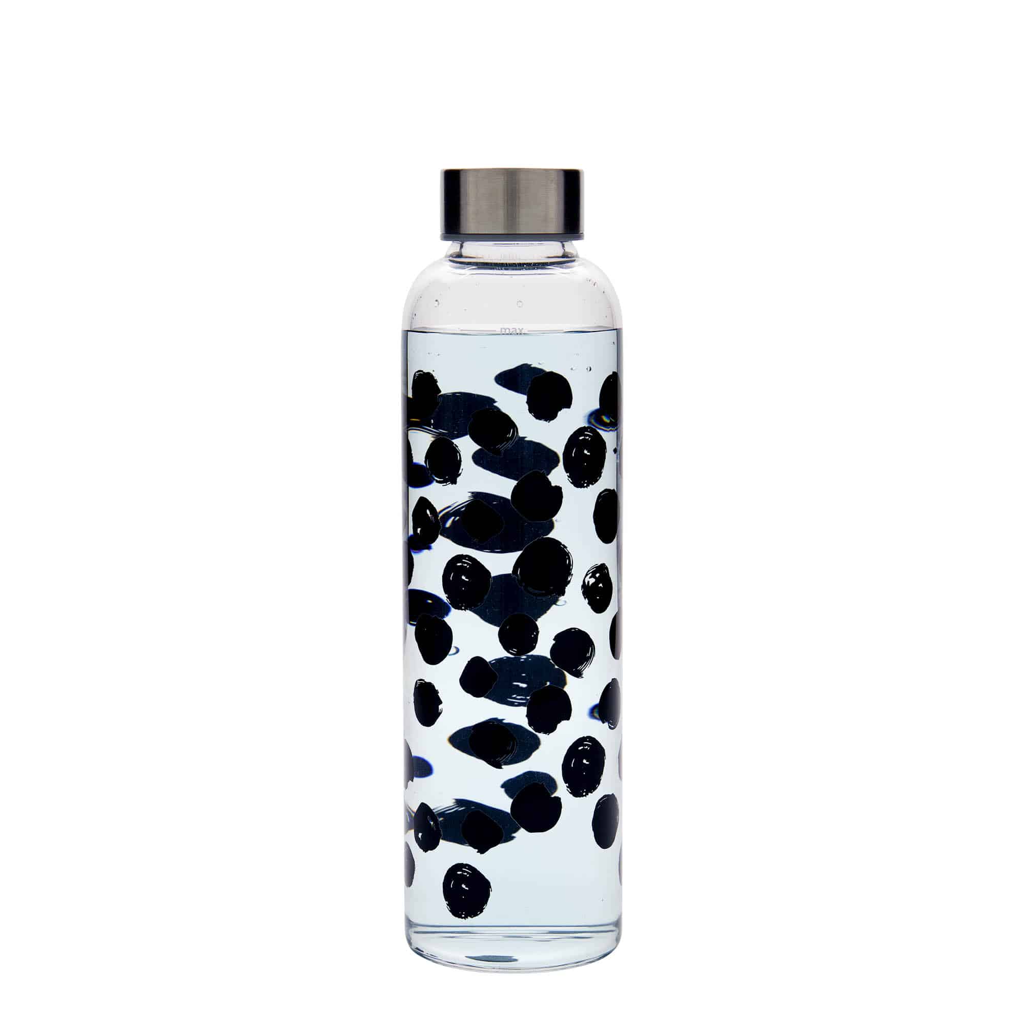 500 ml dricksflaska 'Perseus', motiv: svarta prickar, mynning: skruvkapsel