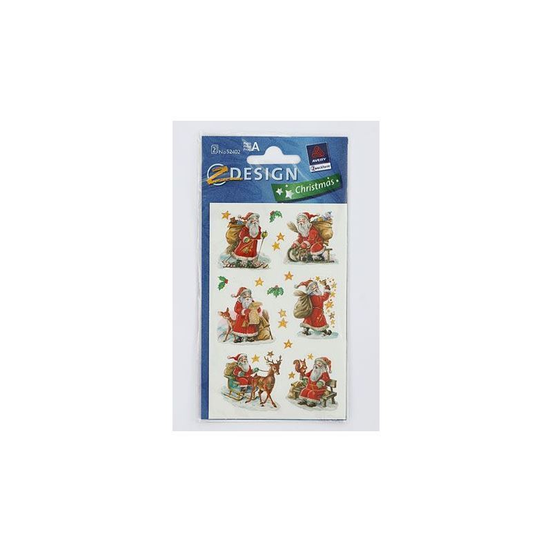 Zweckform-klistermärken 'Jultomtar', papper, flerfärgade Zweckform-klistermärken 'Jultomtar', papper, flerfärgade