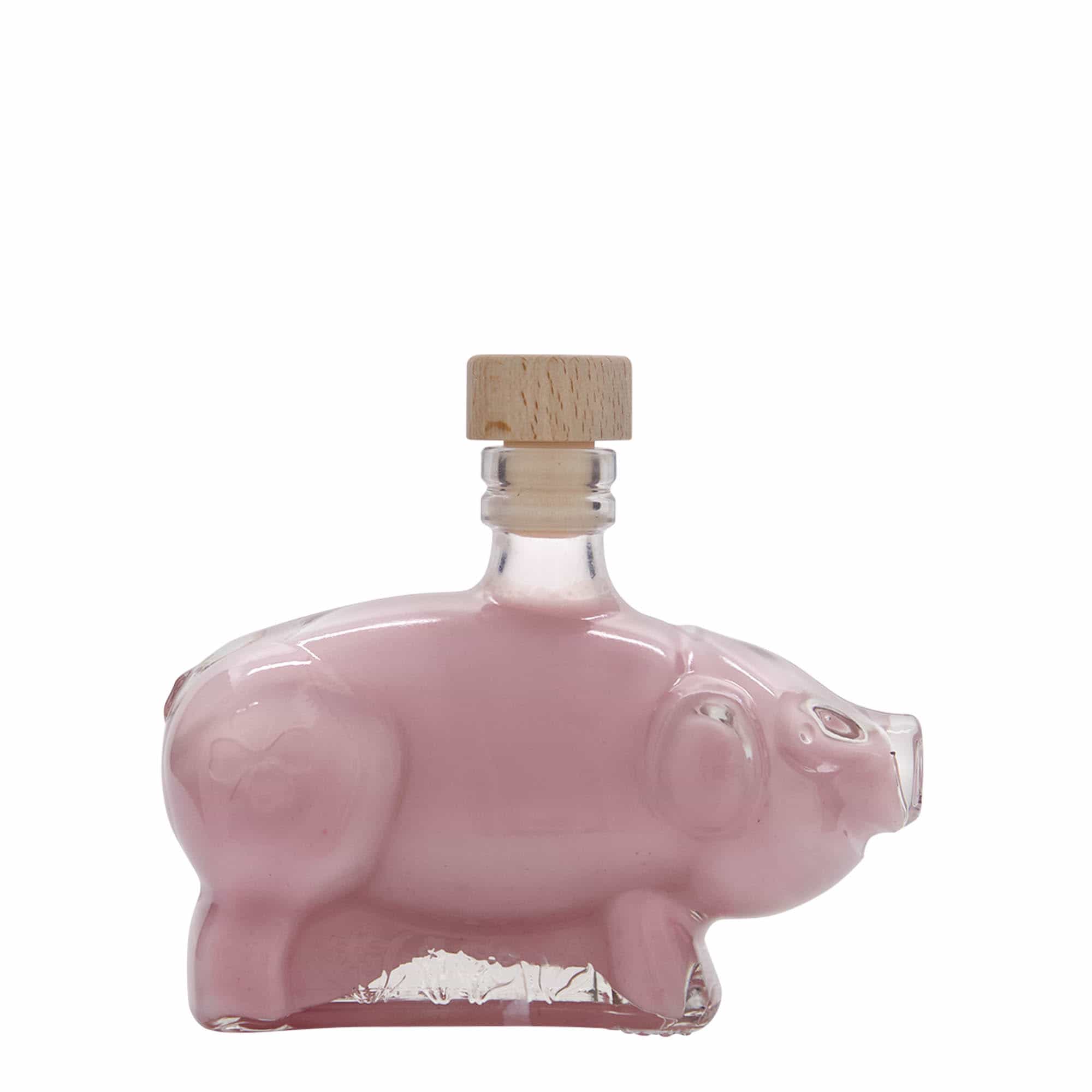 200 ml glasflaska 'Lyckosvin', öppning: kork
