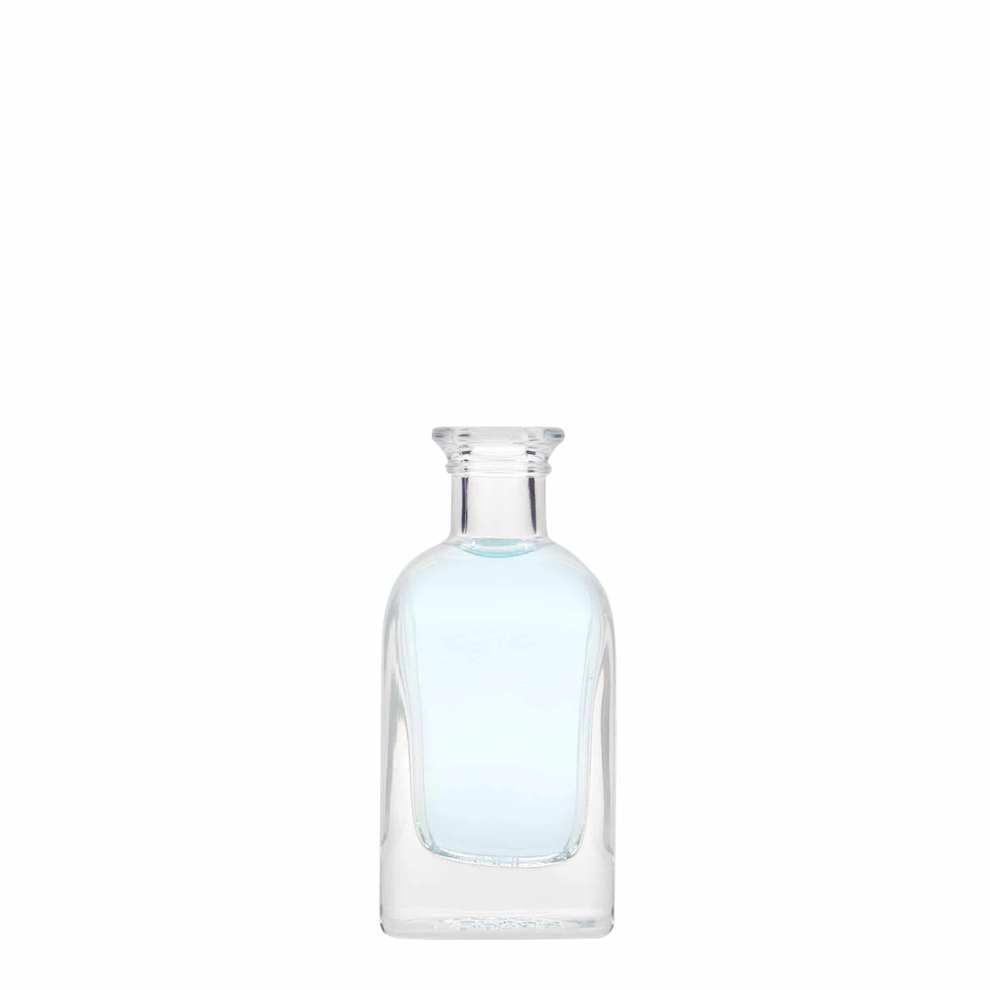40 ml glasflaska apotekarhörnet, fyrkantig, öppning: kork