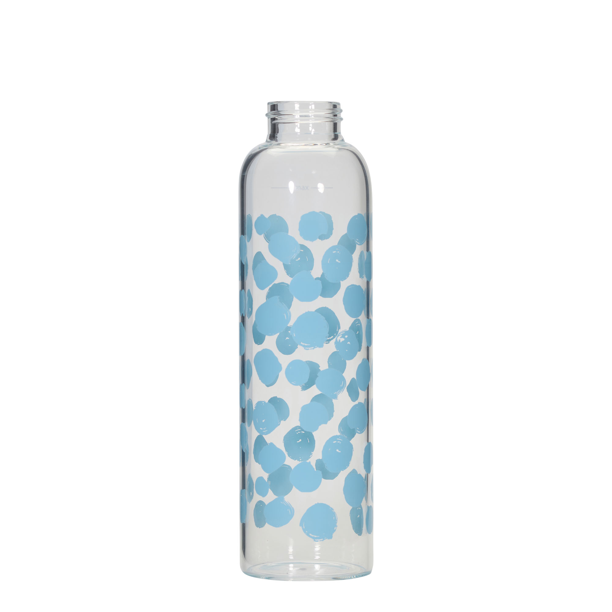 500 ml dricksflaska 'Perseus', motiv: blå prickar, mynning: skruvkapsel 500 ml dricksflaska 'Perseus', motiv: blå prickar, mynning: skruvkapsel