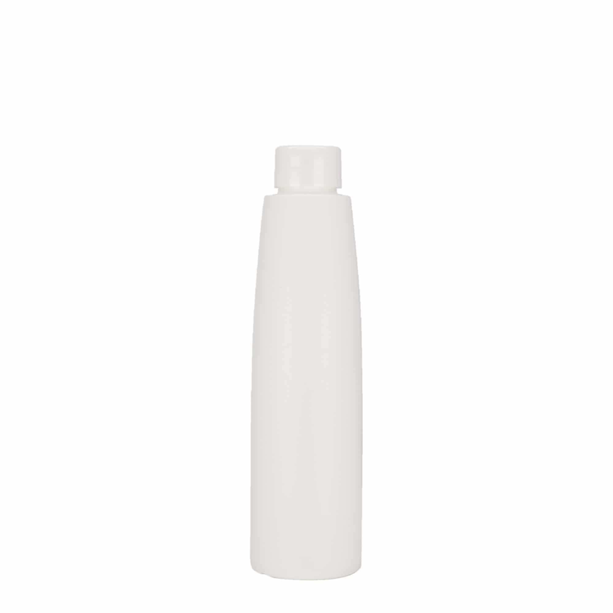 200 ml plastflaska 'Donald', HDPE, vit, mynning: 24/410