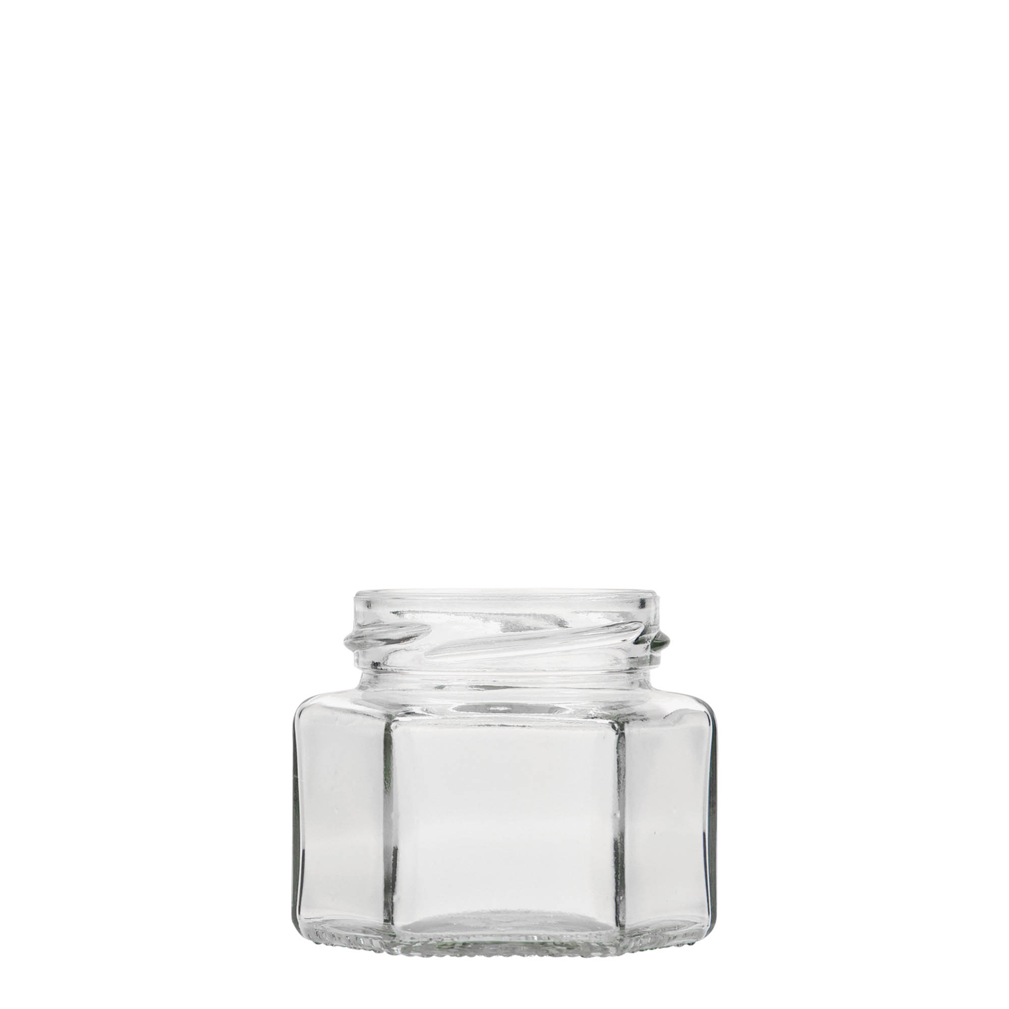 106 ml sexkantigt glas, öppning: Twist-Off (TO 53) 106 ml sexkantigt glas, öppning: Twist-Off (TO 53)