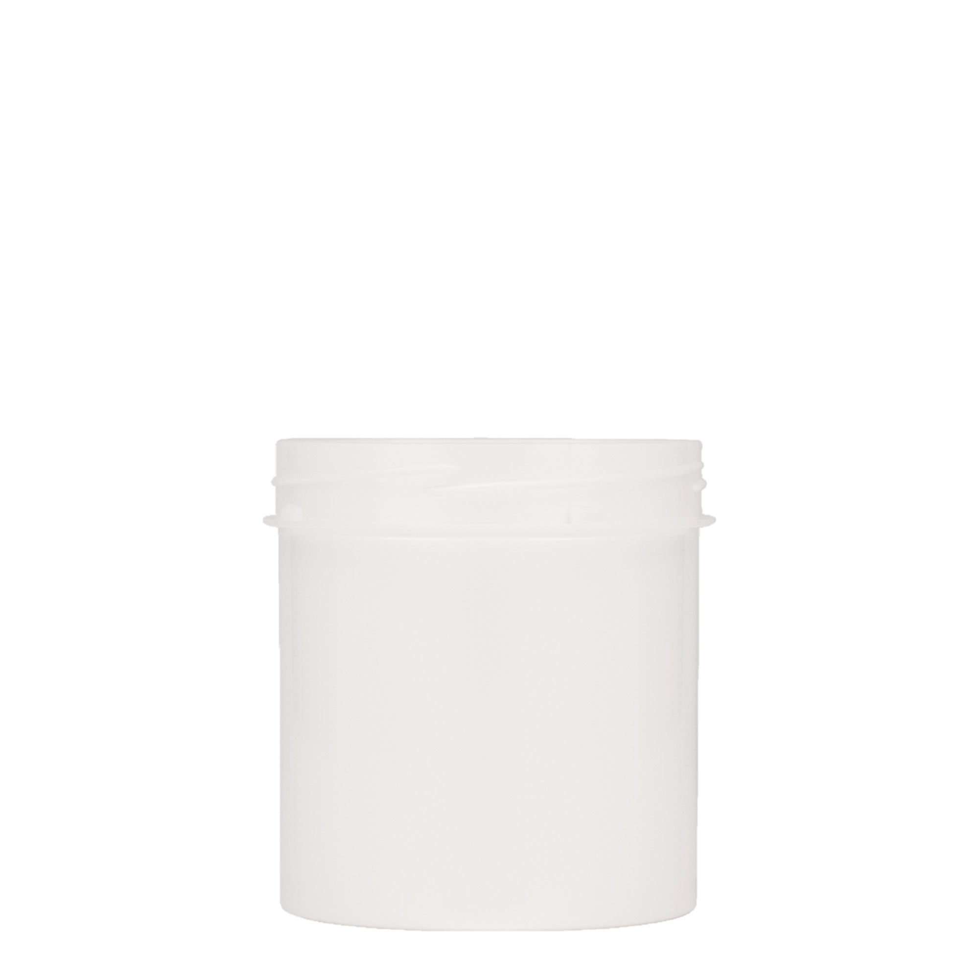 250 ml plastburk 'Securilock', PP, vit, öppning: skruvlock