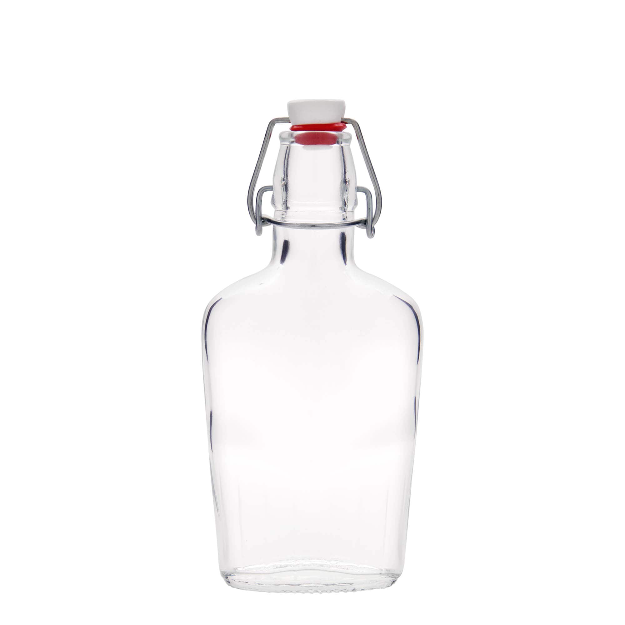 250 ml glasflaska 'Fiaschetta', oval, mynning: patentkork