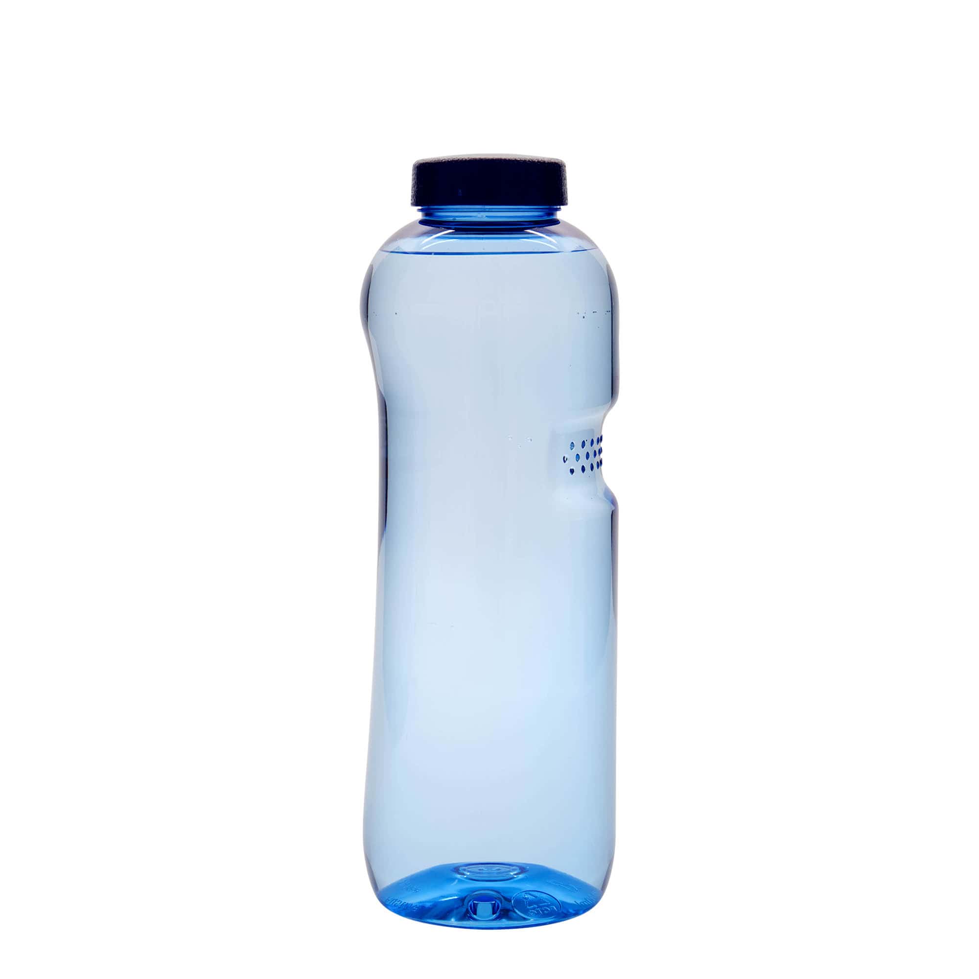 1 000 ml PET-dryckesflaska 'Kavodrink', plast, blå