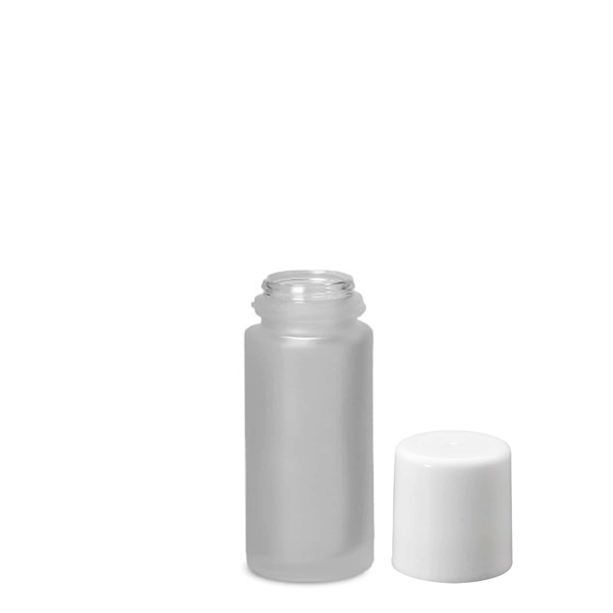 50 ml roll-on-flaska, glas, frostad, öppning: skruvlock
