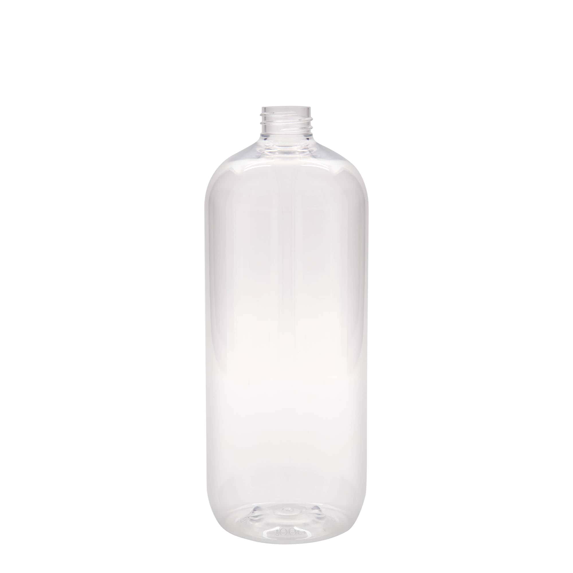 1 000 ml PET-flaska 'Boston', plast, mynning: GPI 28/410 1 000 ml PET-flaska 'Boston', plast, mynning: GPI 28/410