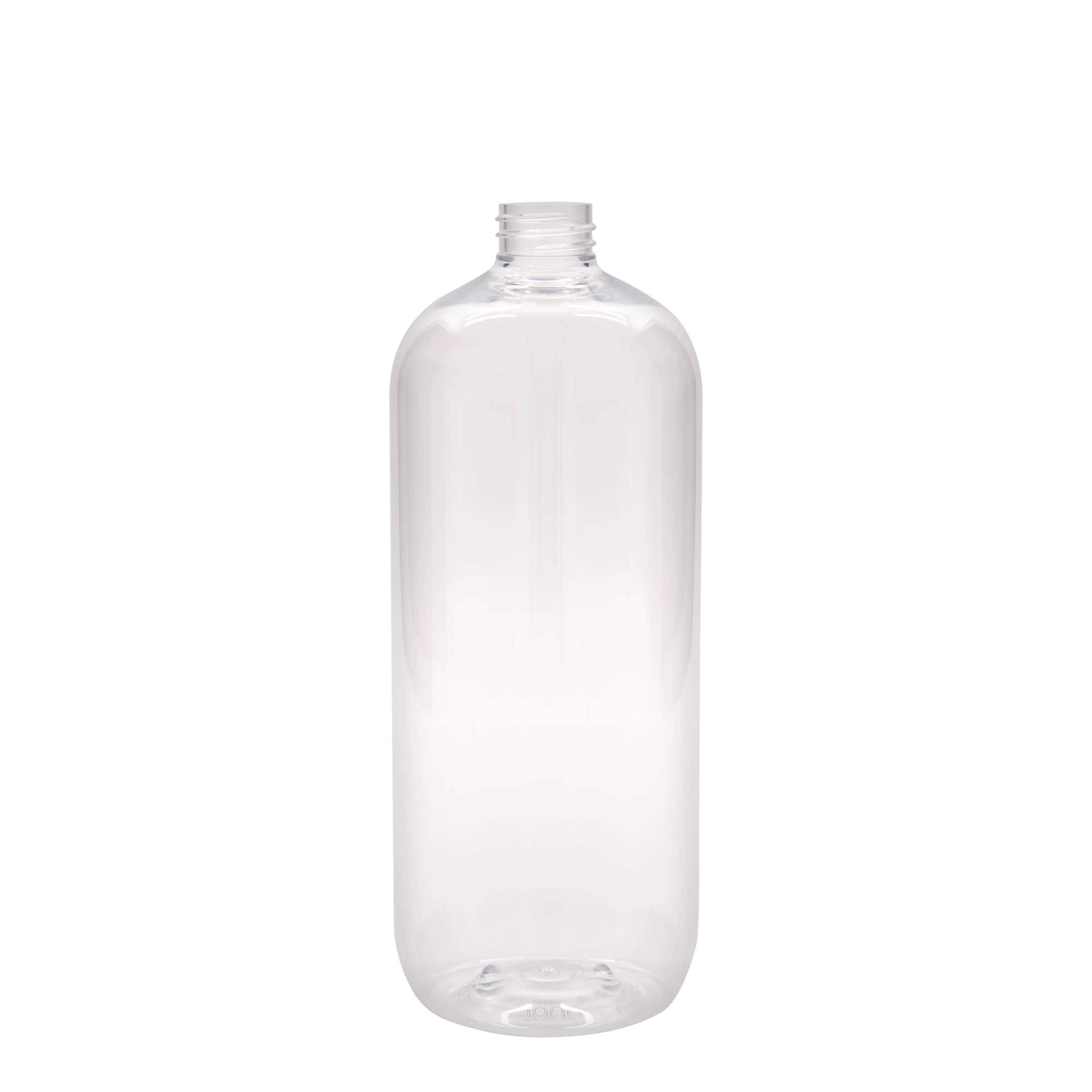 1.000 ml PET-flaska 'Boston', plast, öppning: 28/410 1.000 ml PET-flaska 'Boston', plast, öppning: 28/410