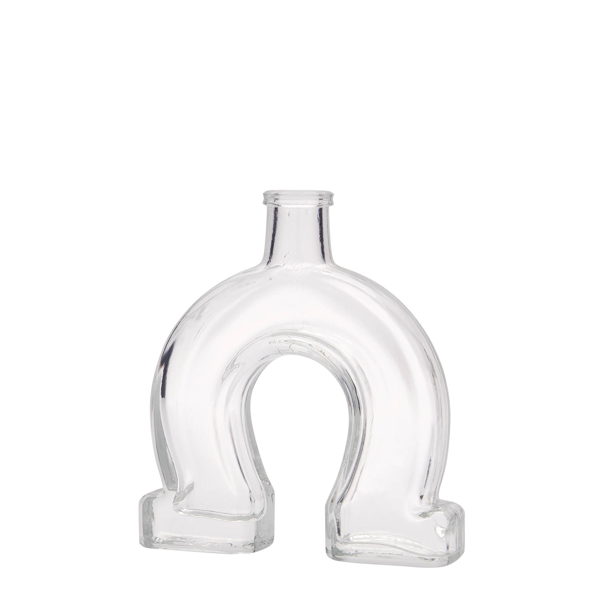 100 ml glasflaska 'Hästsko', öppning: kork